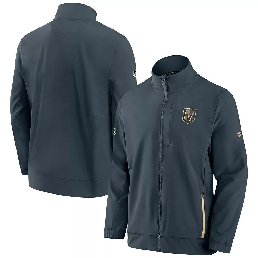 Men's Fanatics Branded Gray Vegas Golden Knights Authentic Pro Rink Coaches Full-Zip Jacket, Size: Small, Lvk Grey Product Image