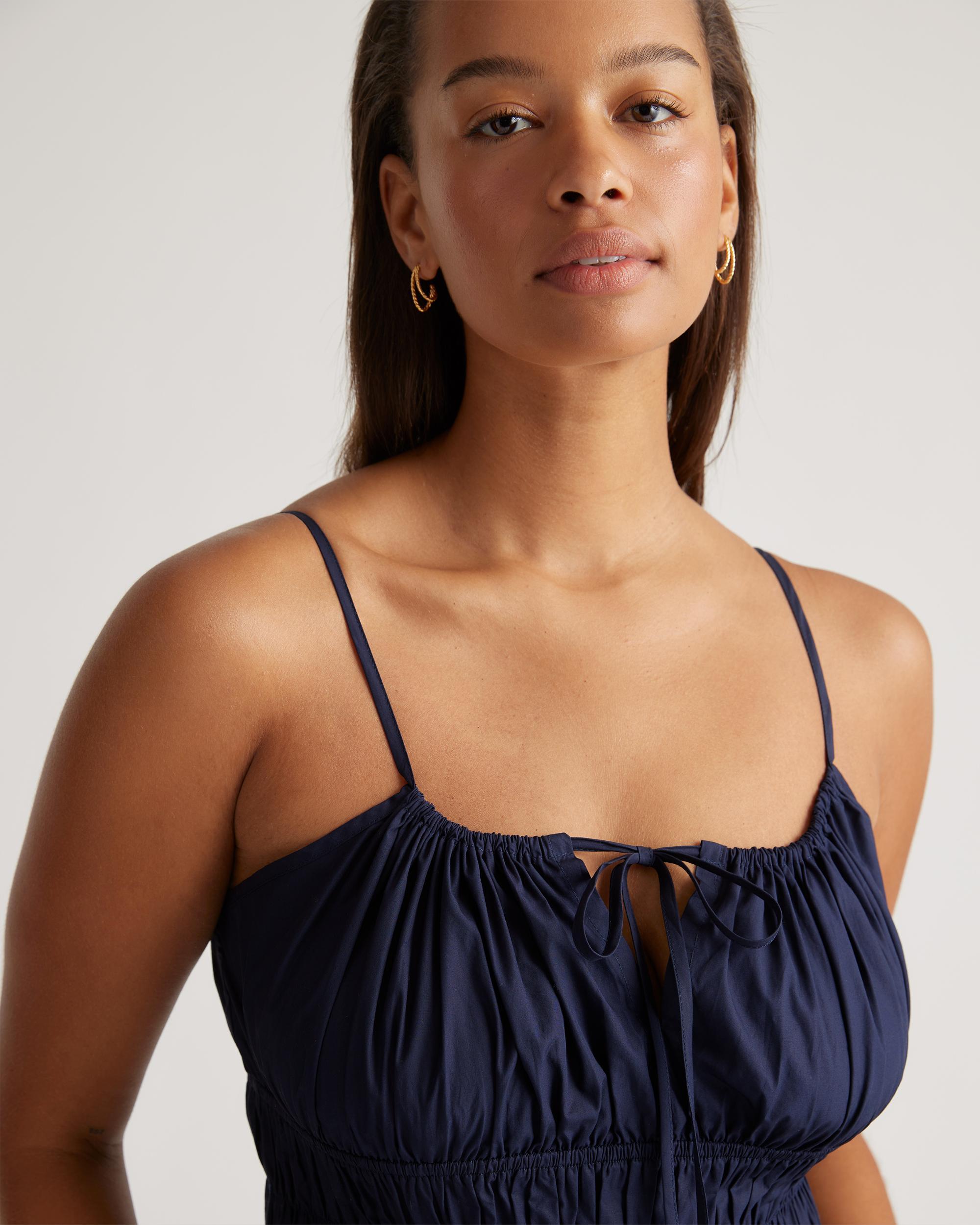 Quince | Women's Keyhole Midi Dress Size XL, Organic Cotton Product Image