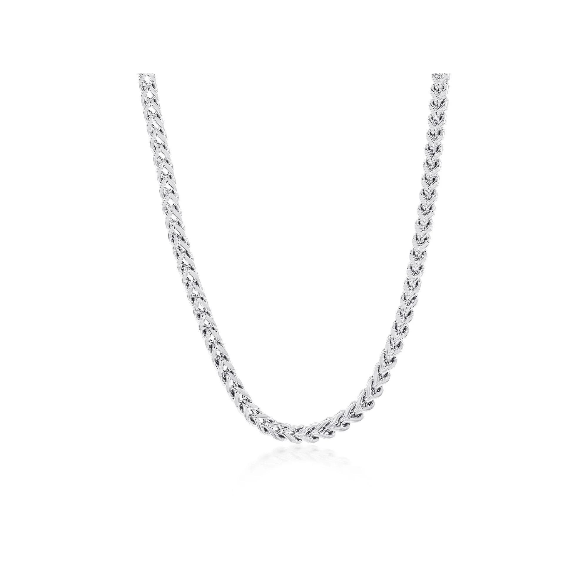 Metallo 4mm Franco Chain Necklace, Men's, Size: 24", Gold Tone Product Image