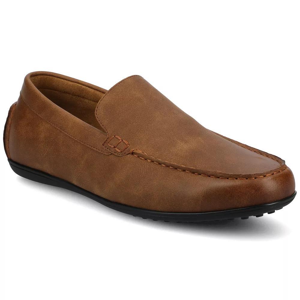 VANCE Sergio Comfort Slip-on Flexible Venetian Men's Driving Loafers, Size: 11, Brown Product Image