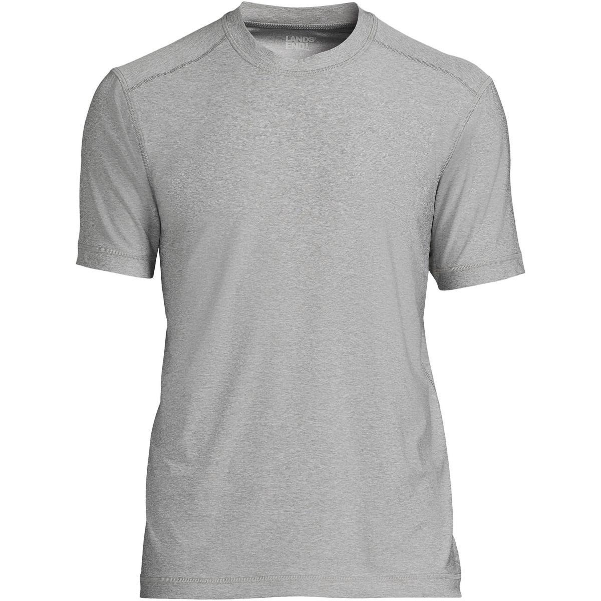 Big & Tall Lands' End SPF Short Sleeve Tee, Men's, Size: XL Tall, Evening Blue Grey Product Image