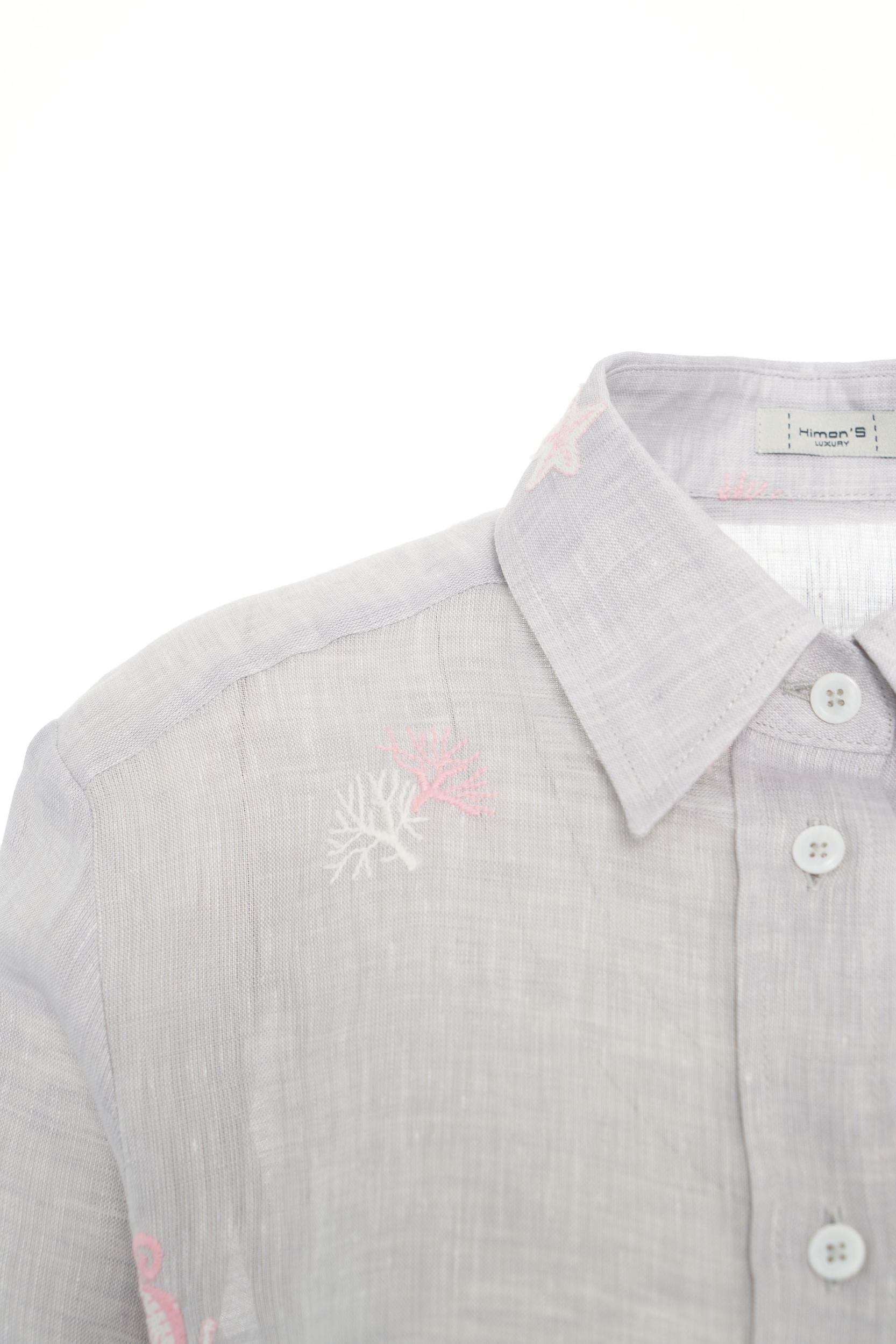 Linen blouse with embroidery Product Image