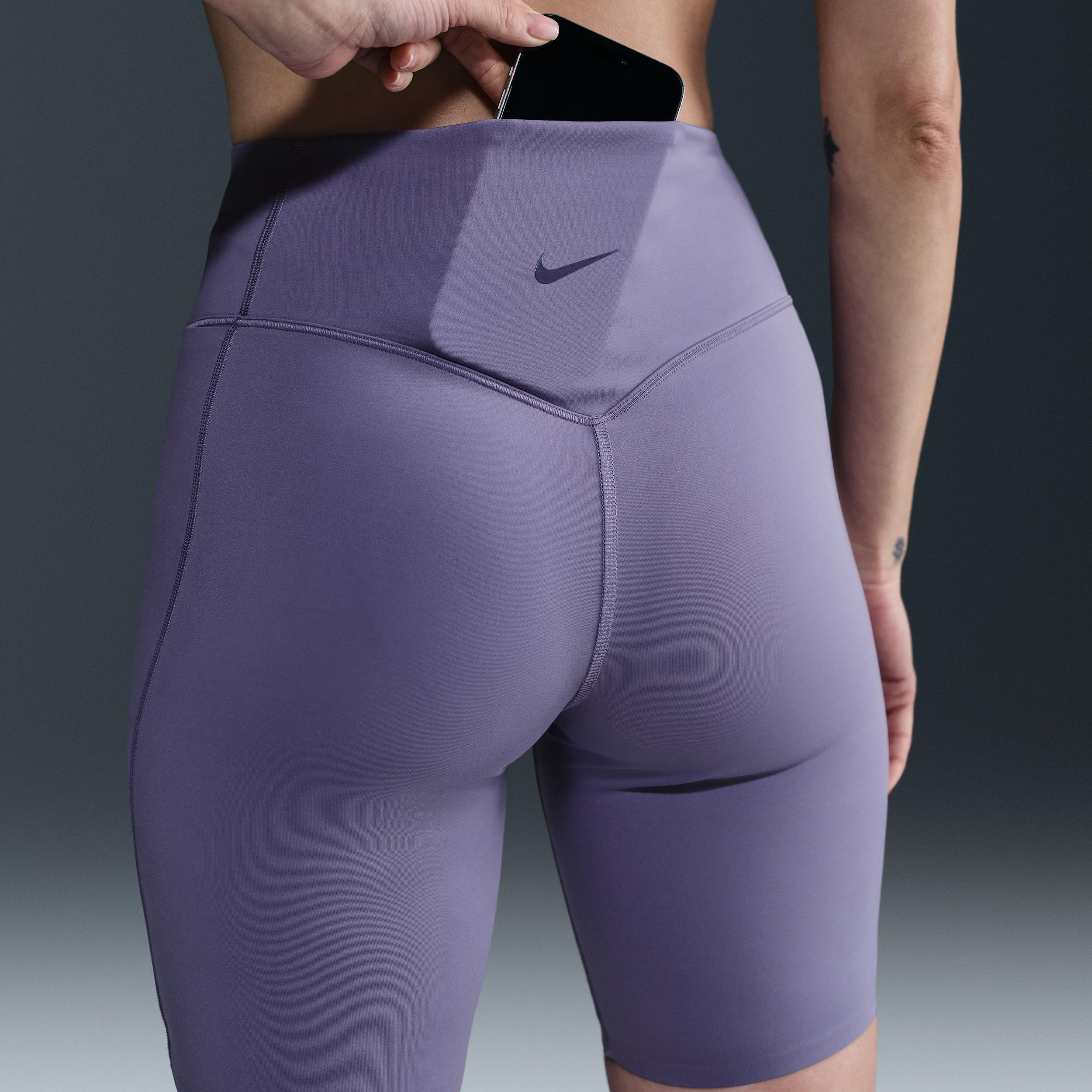 Nike Women's Universa Medium-Support High-Waisted 8" Biker Shorts with Pockets Product Image