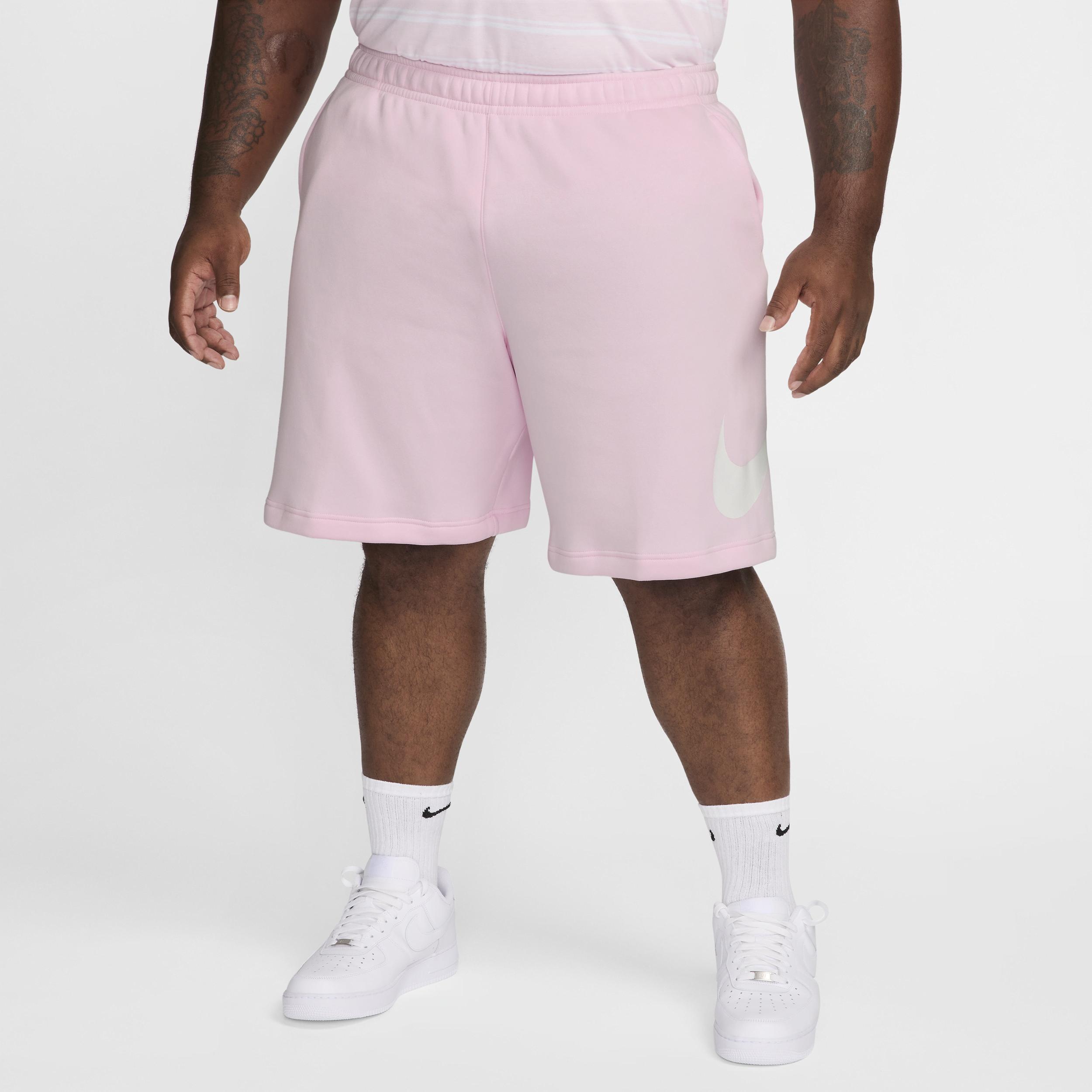 Nike Mens Nike Club Fleece Shorts - Mens Pink Foam/White/White Product Image