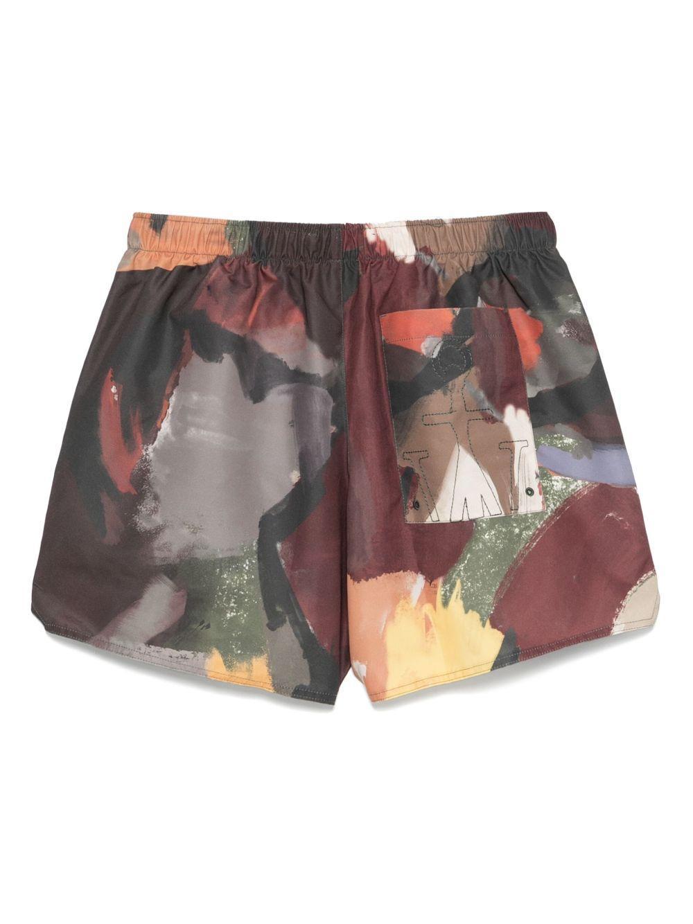 abstract-print swim shorts Product Image