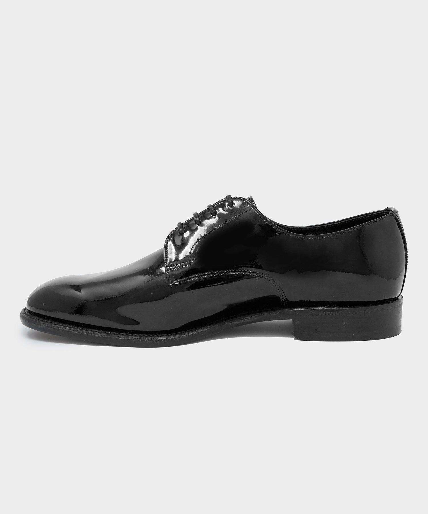 Todd Snyder x Sanders Gibson Derby in Black Patent Leather Product Image