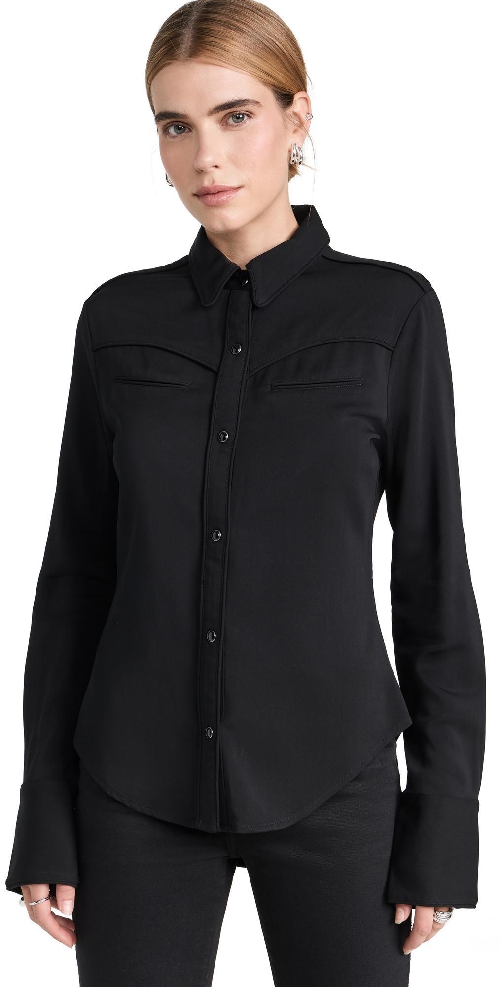 Womens Cleo Piped-Trim Workshirt Product Image