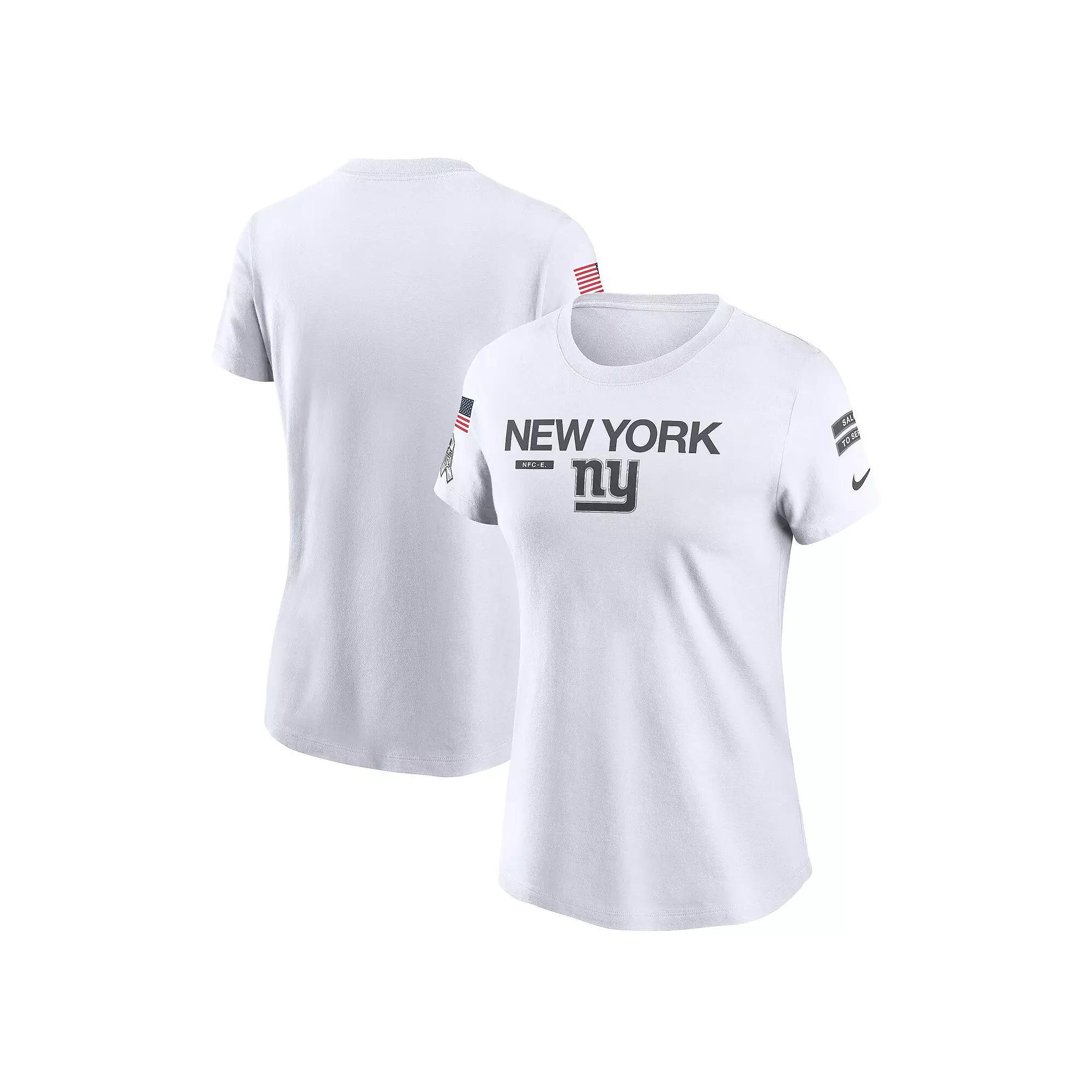 Women's Nike White New York Giants 2024 Salute To Service Legend Performance T-Shirt, Size: Medium Product Image