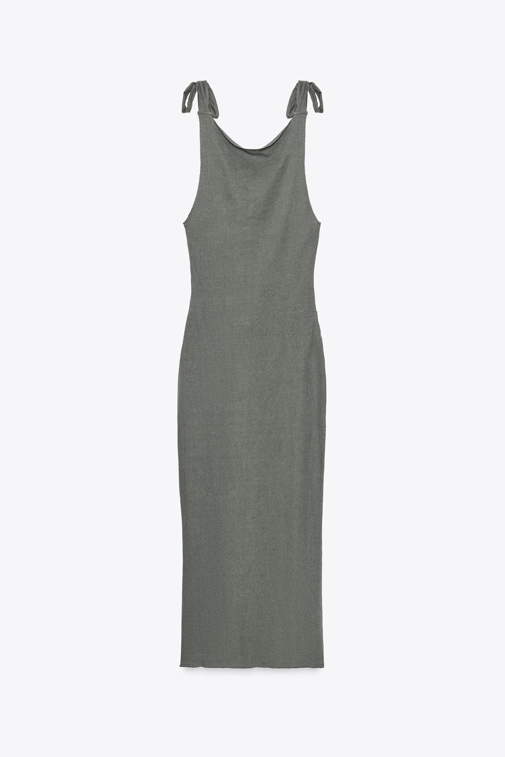 BELTED TIE DRESS Product Image
