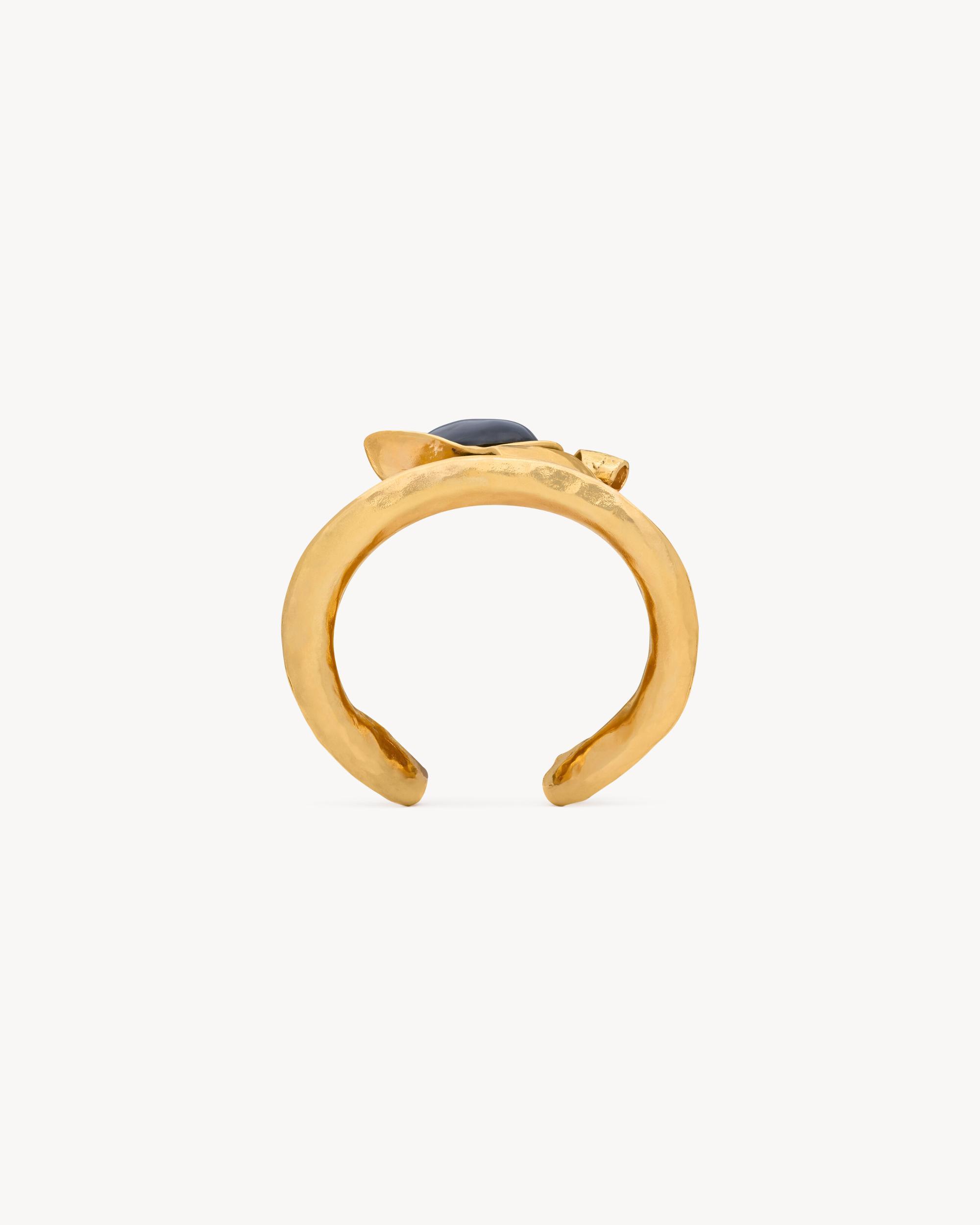 petal cuff in resin and metal Product Image