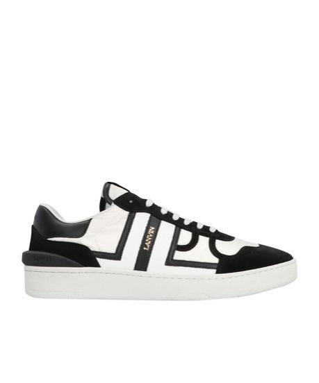 White & Black Clay Mesh Sneakers Product Image
