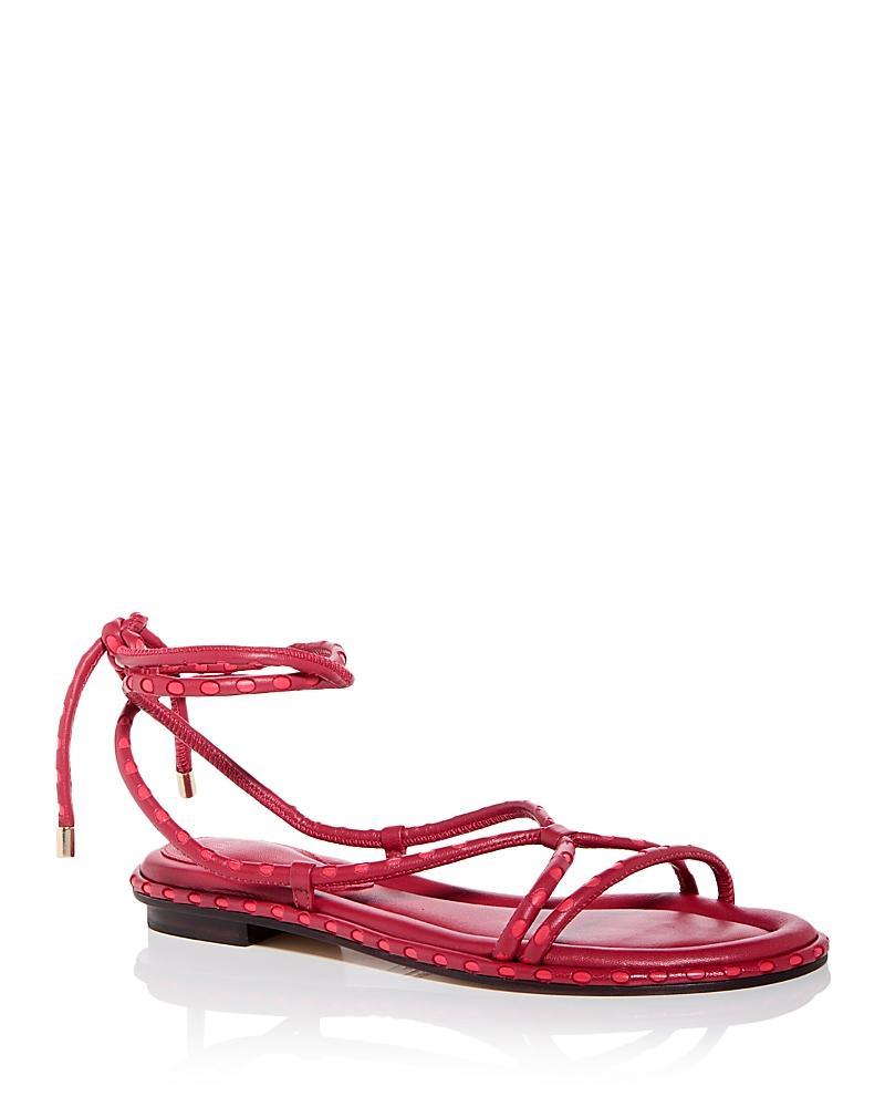 Womens Donna Leather Ankle-Wrap Sandals Product Image