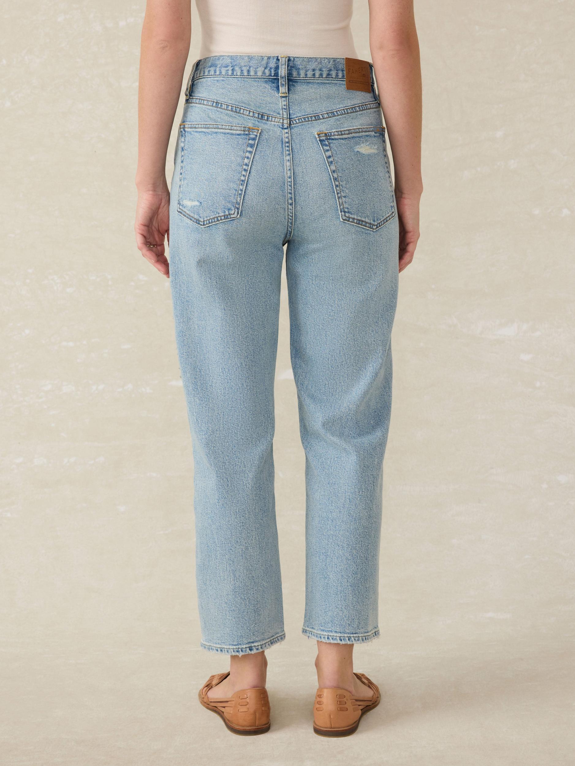 90s Crop Patchwork Jean - Heirloom Indigo Wash Female Product Image