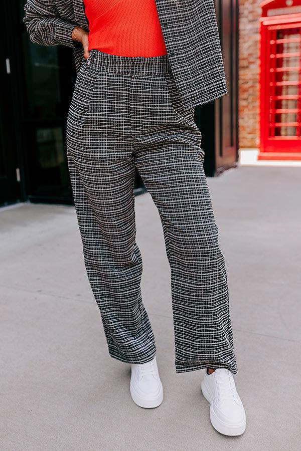 The Parker High Waist Tweed Trousers Product Image