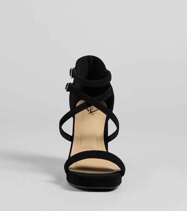 Slay Every Step Strappy Platform Heels Product Image