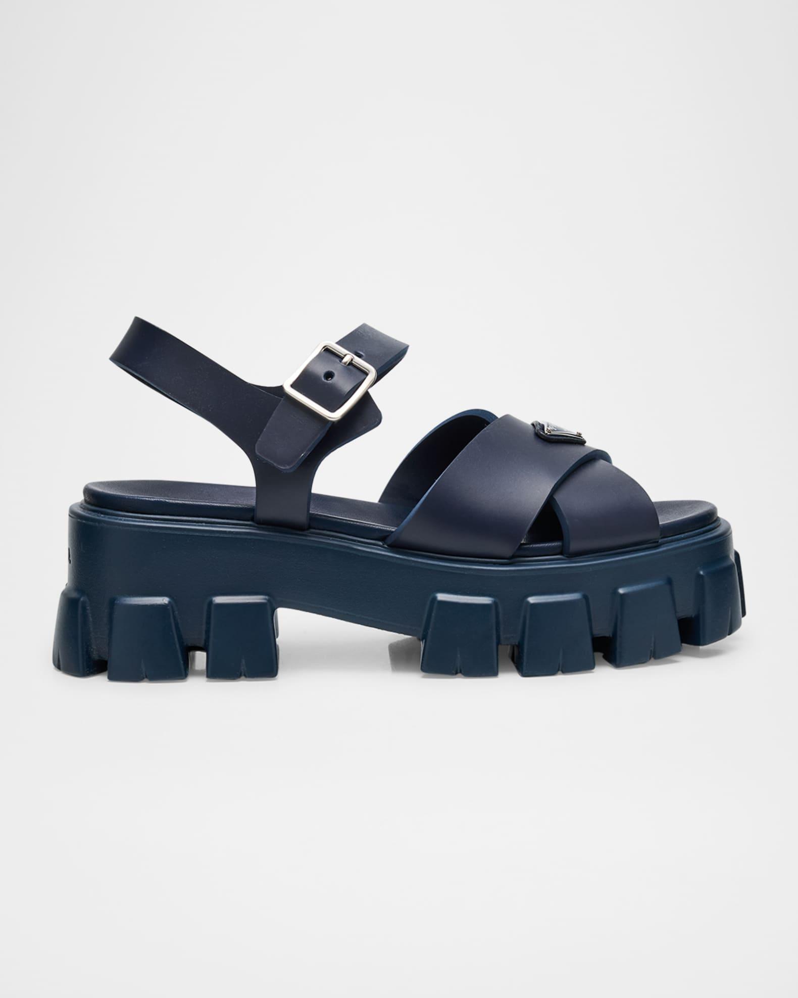 Monolith Crisscross Ankle-Strap Chunky Sandals Product Image