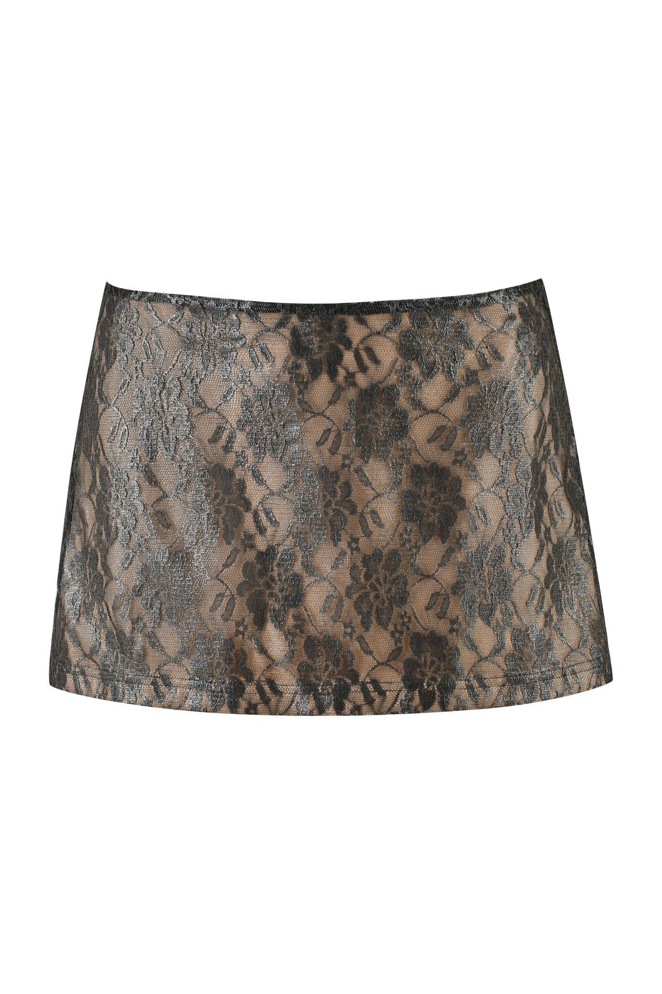BRIGITTE LACE SKIRT - BLACK : LACE Product Image