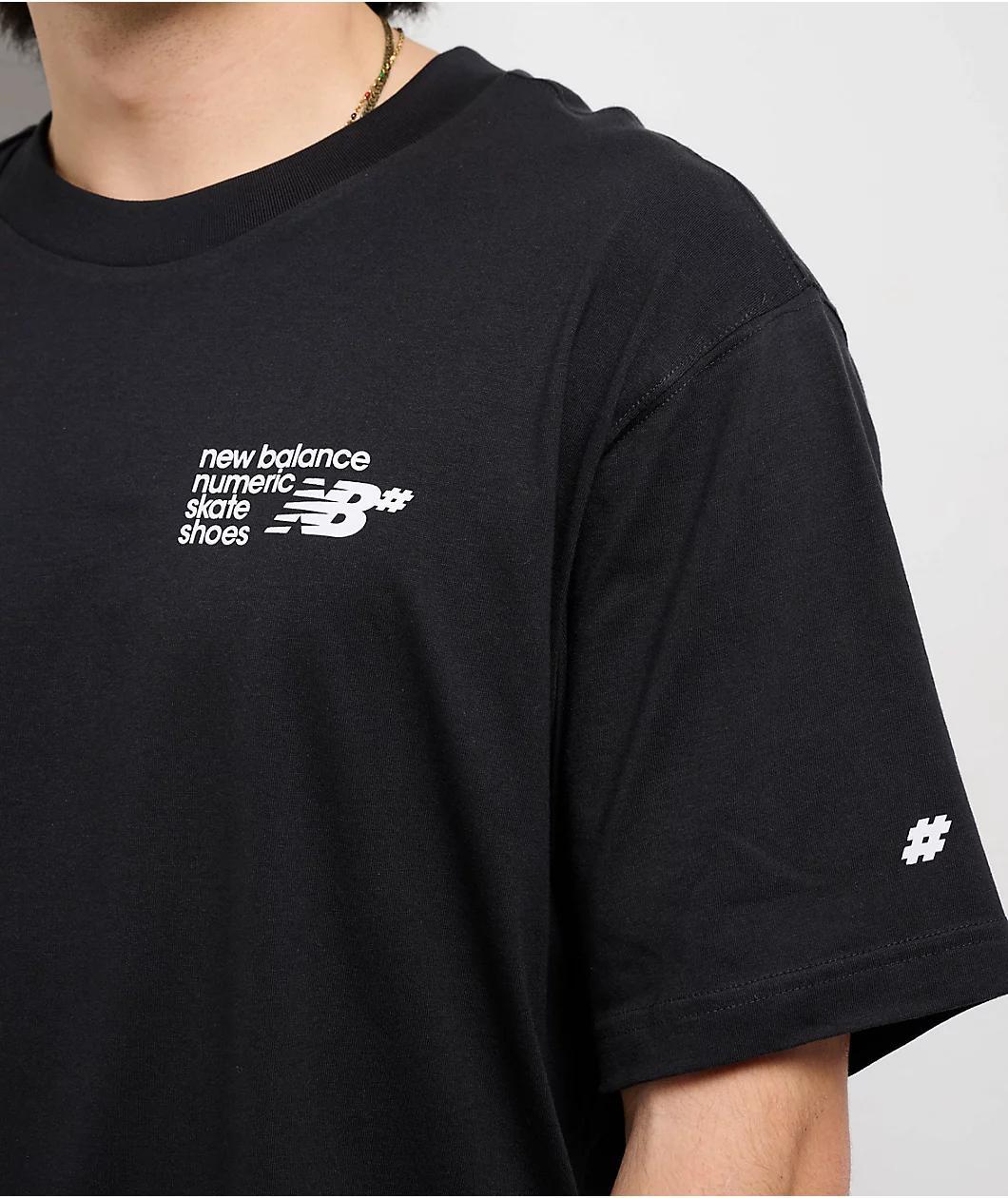 New Balance Numeric Small Logo Black T-Shirt Product Image