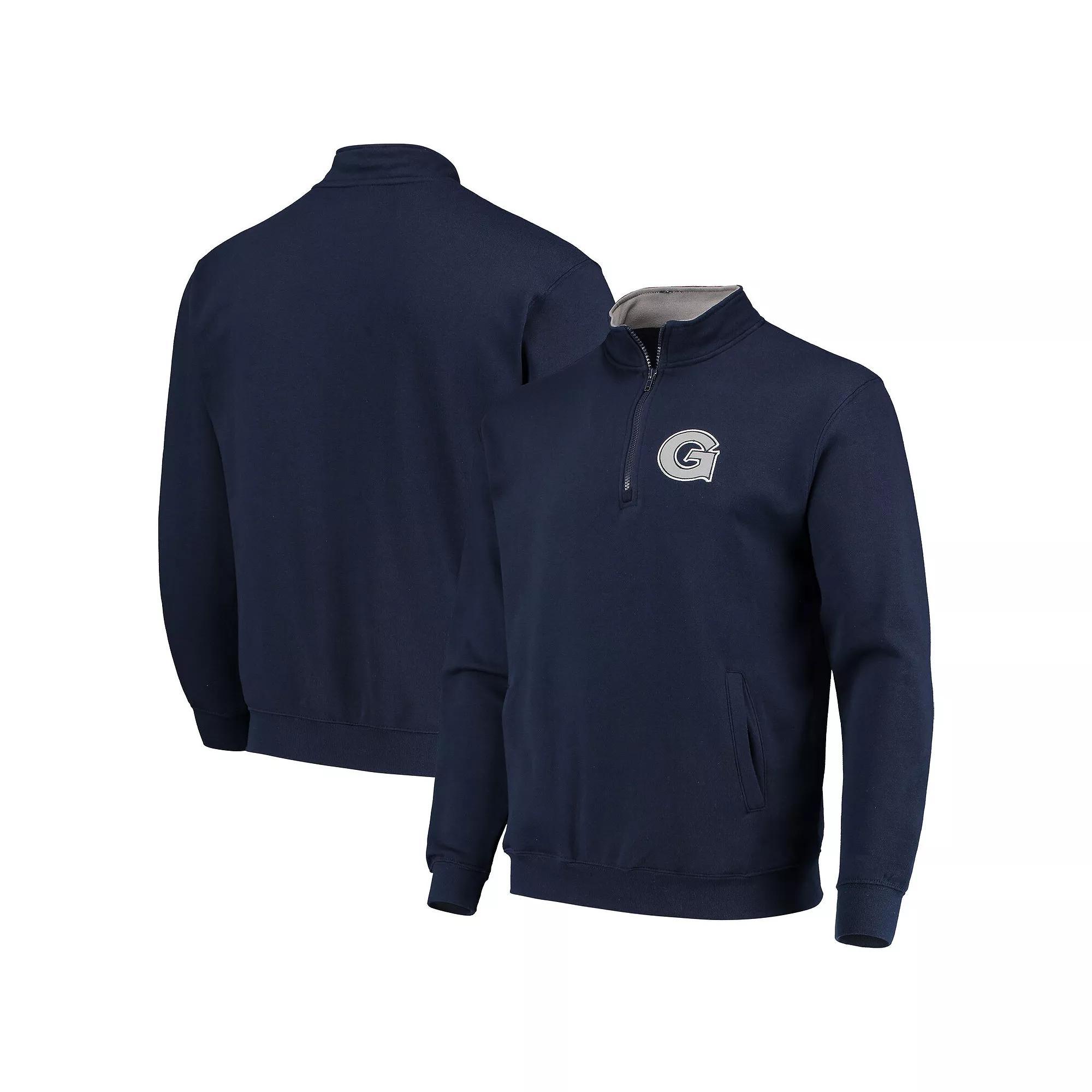 Mens Colosseum Navy Georgetown Hoyas Tortugas Logo Quarter-Zip Jacket Grg Blue Product Image