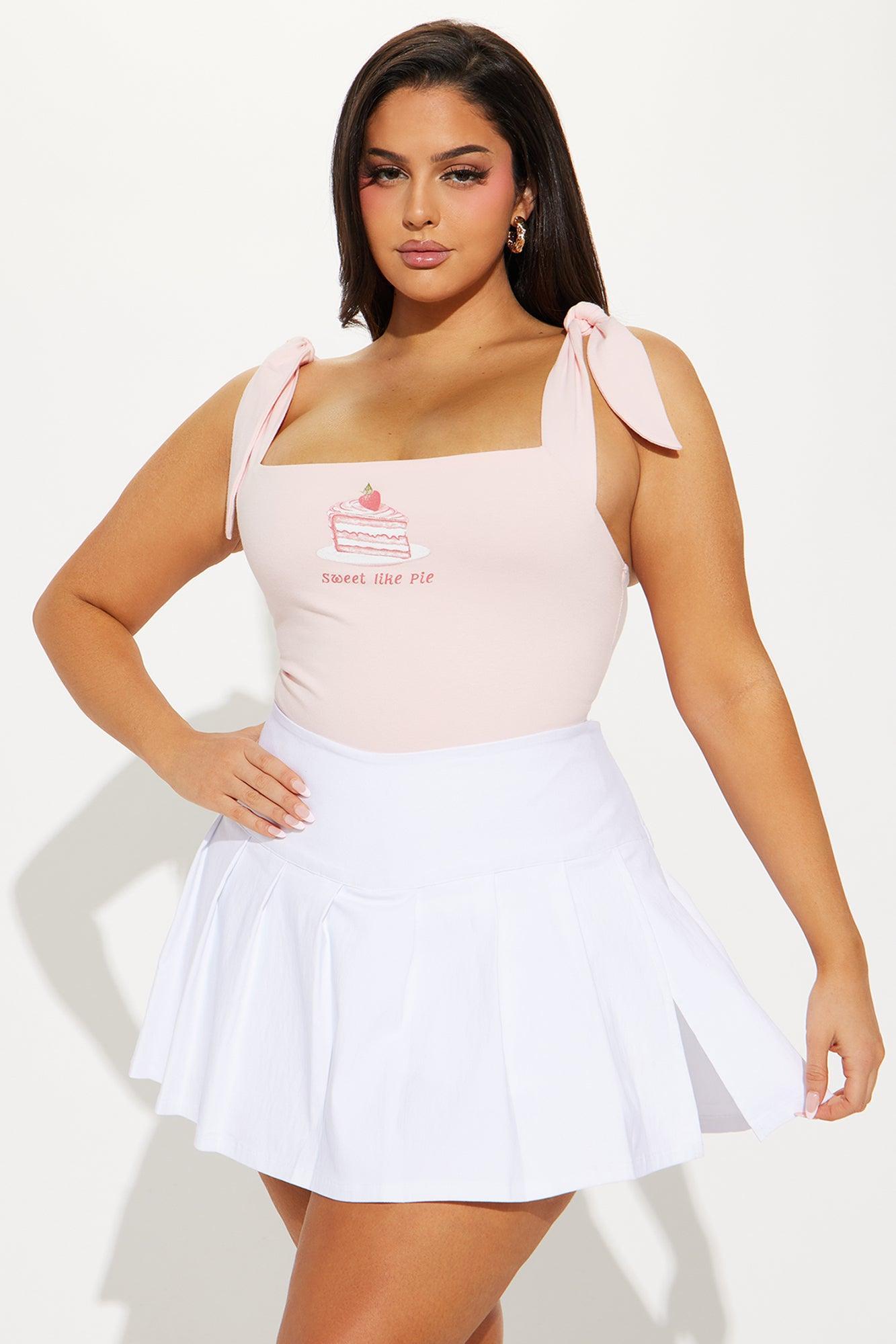 The Sweetest Cherry Pie Bodysuit - Pink Product Image