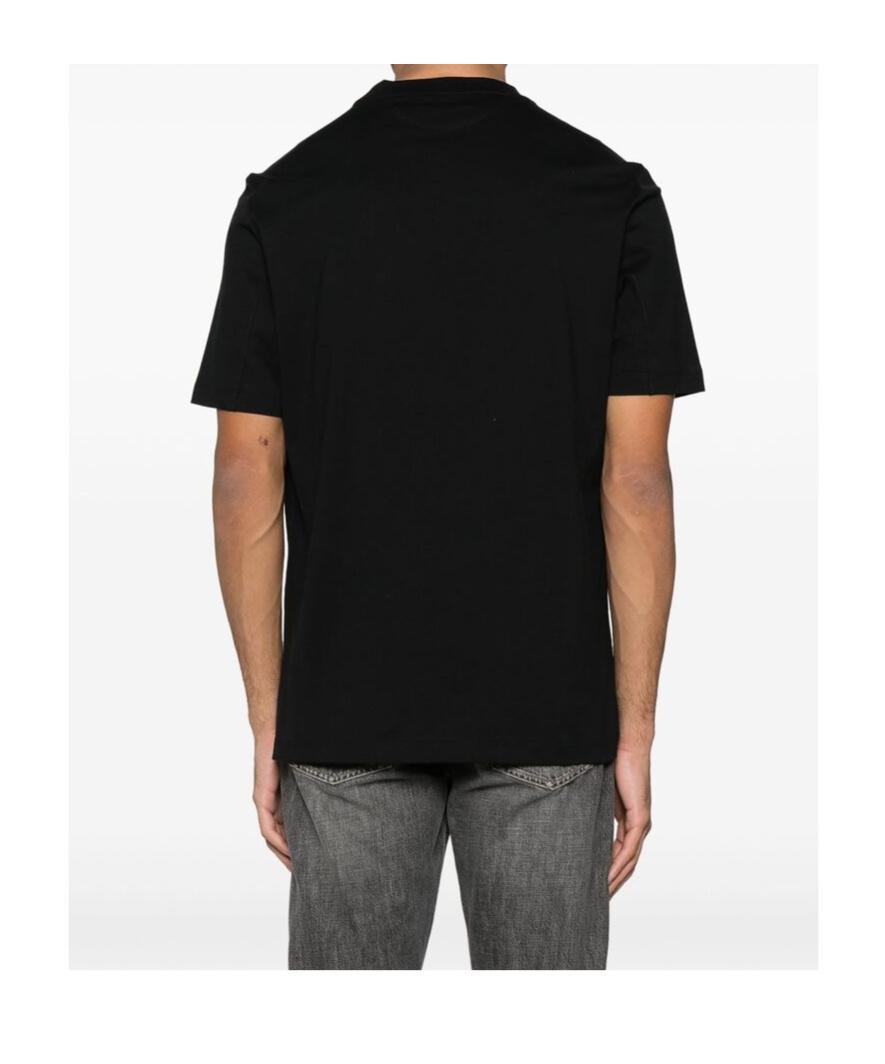 BRUNELLO CUCINELLI Logo-embroidered T-shirt In Multicolor Product Image