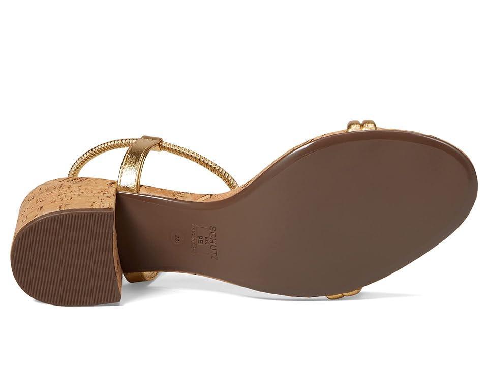Womens Gimenez 60MM Metallic Block-Heel Sandals Product Image