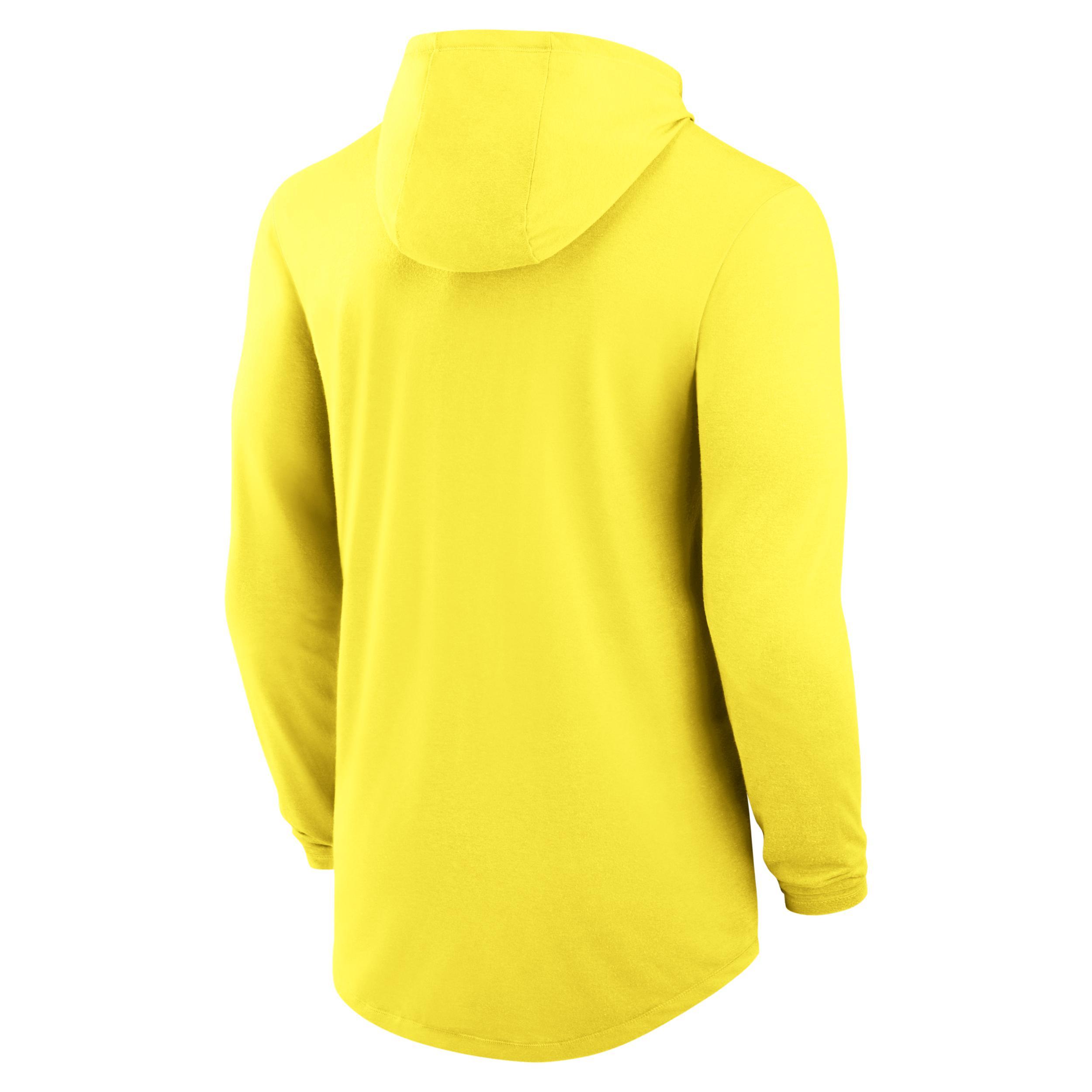 Oregon Campus Arch Men's Nike Dri-FIT College Long-Sleeve Hooded T-Shirt Product Image