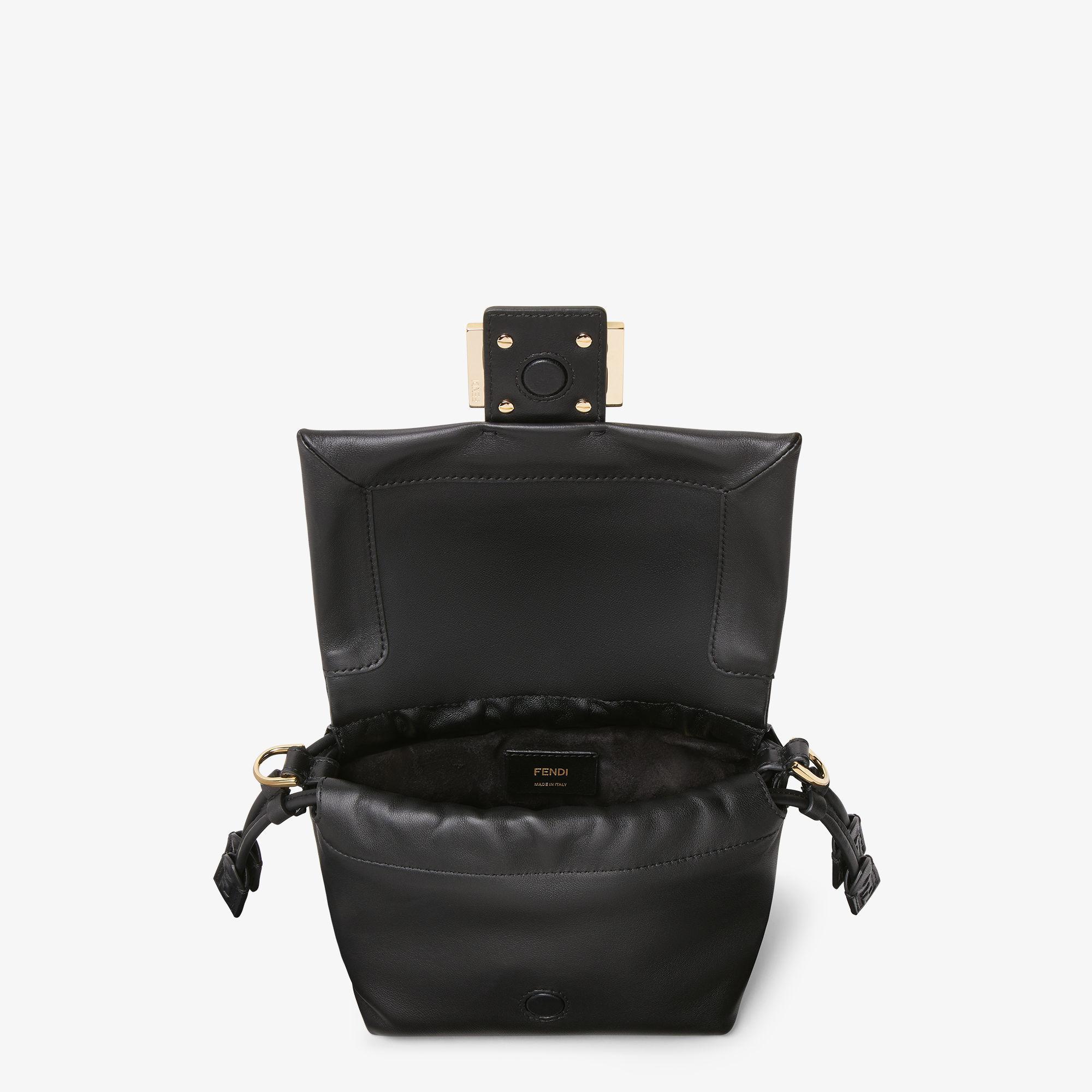 Mamma Baguette SmallBlack nappa leather mini bag Product Image