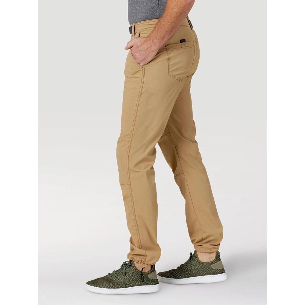 Wrangler Men's ATG Convertible Trail Tapered Jogger Pants - Tiger Brown 38x32: Midweight Nylon-Spandex, Zippered Pocket Product Image