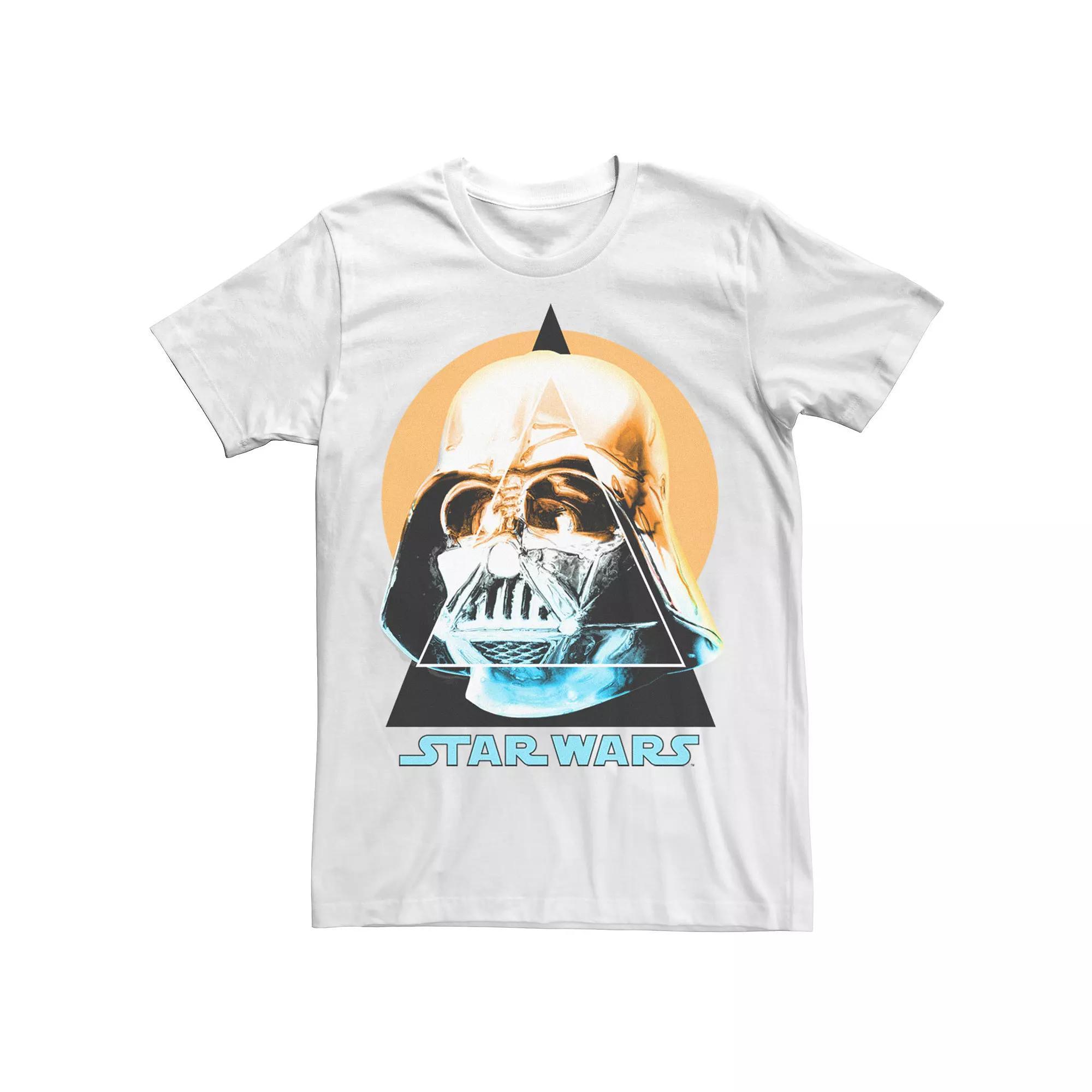 Men's Star Wars Darth Vader Geometric Tee, Size: XXL, White Product Image