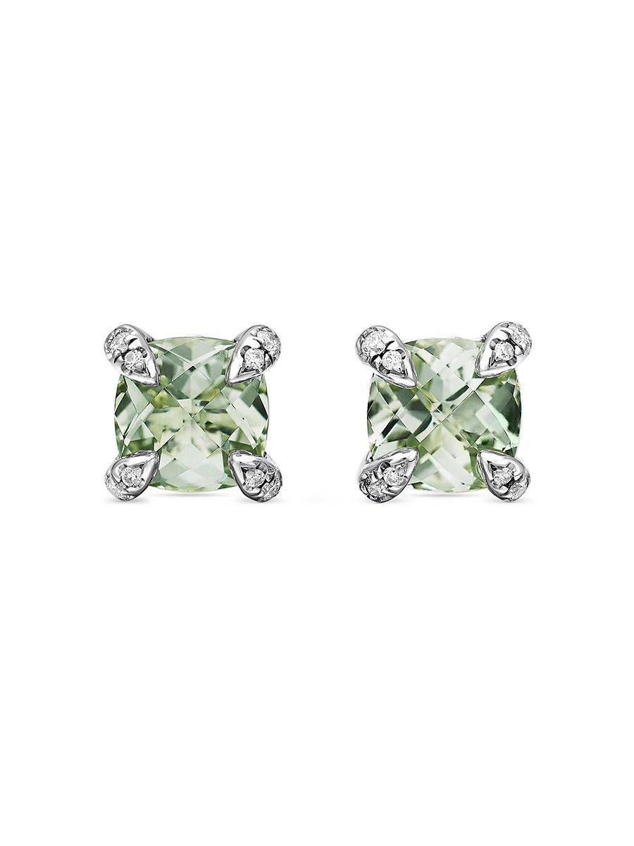 David Yurman Chatelaine Stud Earrings with Amethyst and Diamonds Product Image