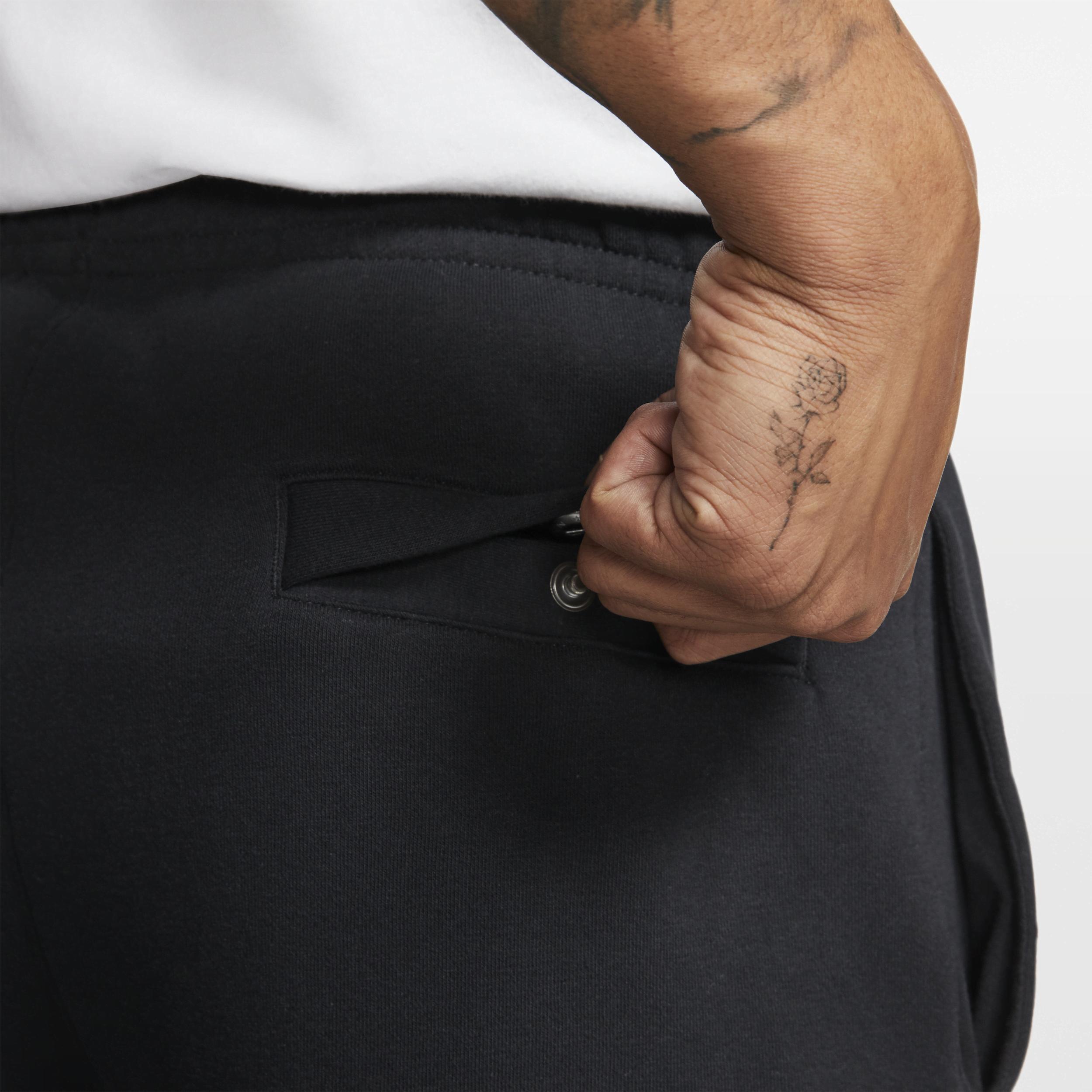 Men's Nike Sportswear Club Fleece Pants, Size: Medium, Black White Product Image