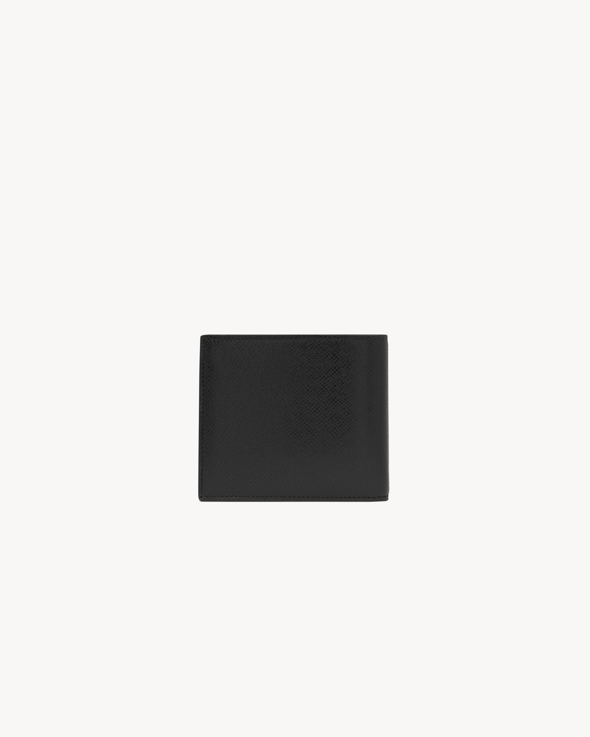 Saint Laurent Paris EAST/WEST wallet with coin purse in coated bark leather Product Image