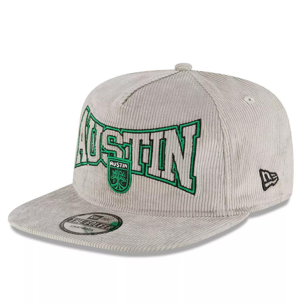 Men's New Era Gray Austin FC Corduroy Golfer Adjustable Hat, Afc Grey Product Image