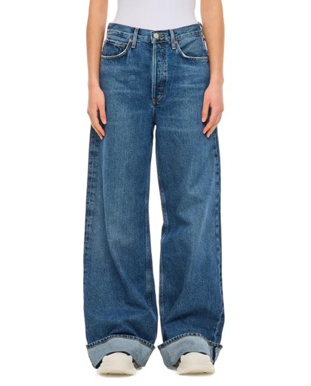 AGOLDE Fran High Waist Wide Leg Jeans In Control Product Image