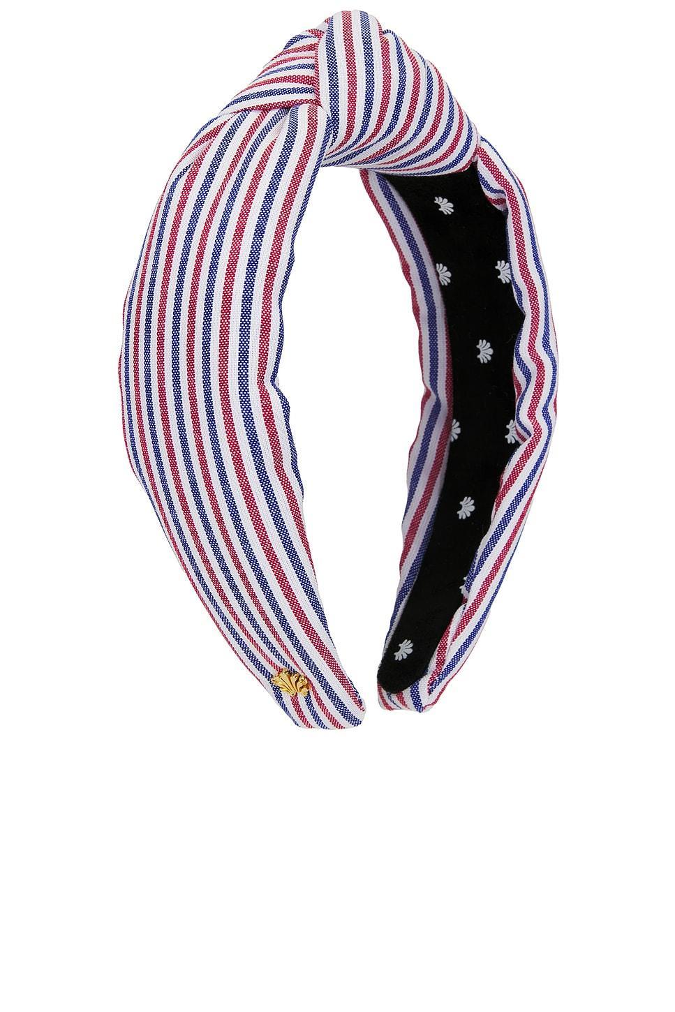 Knotted Striped Cotton Headband Lele Sadoughi Product Image