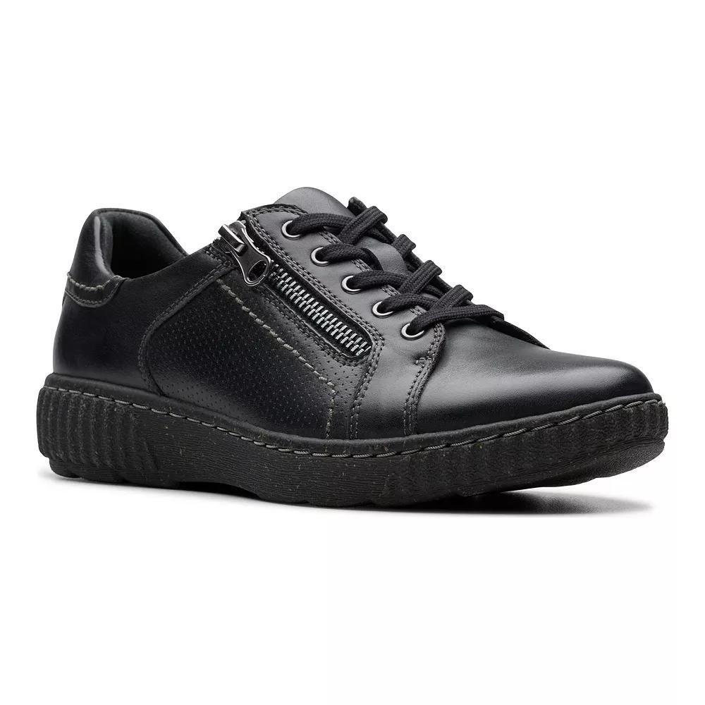 Clarks® Caroline Janna Women's Leather Casual Shoes, Size: 7, Black Product Image