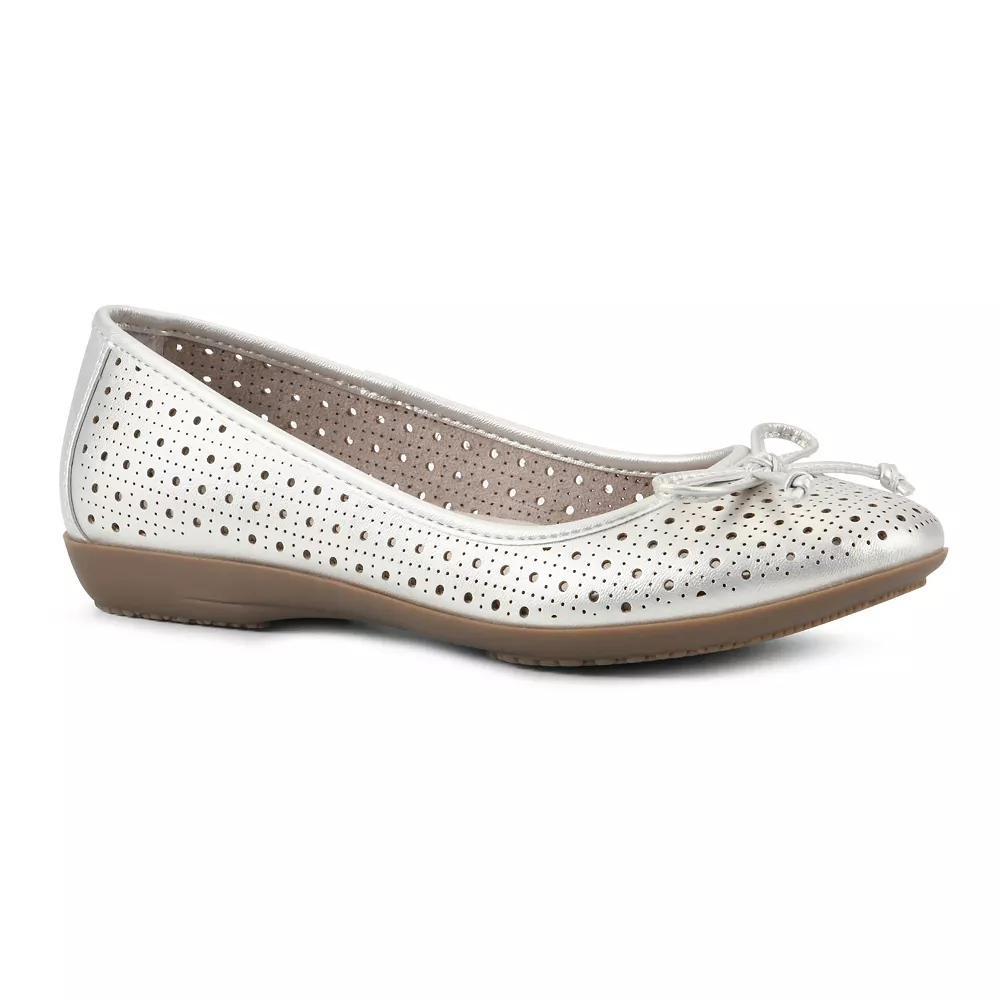 Cliffs by White Mountain Cheryl Women's Flats, Size: 9.5, Platino Grey Product Image
