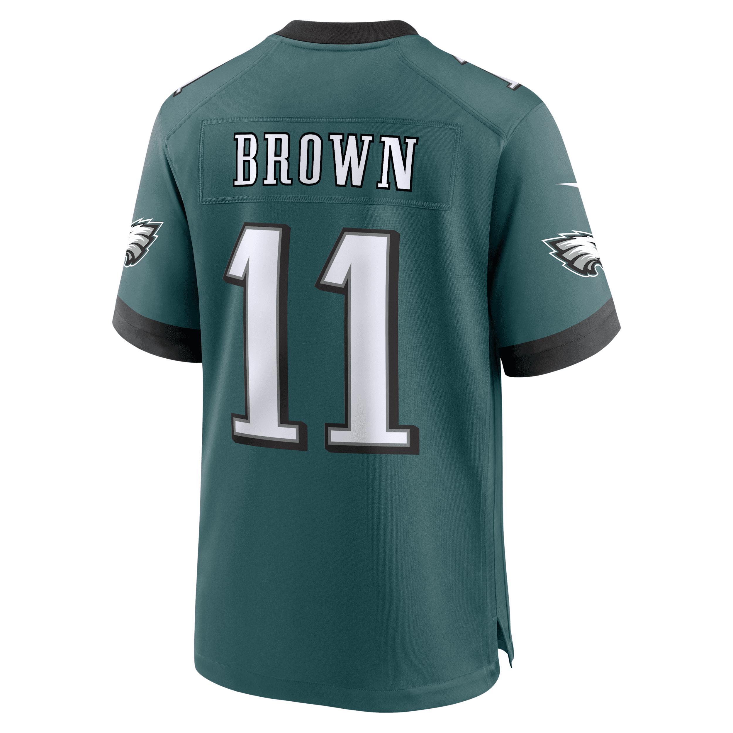 Men's Nike A.J. Brown Black Philadelphia Eagles Alternate Game Jersey, Size: Small Product Image