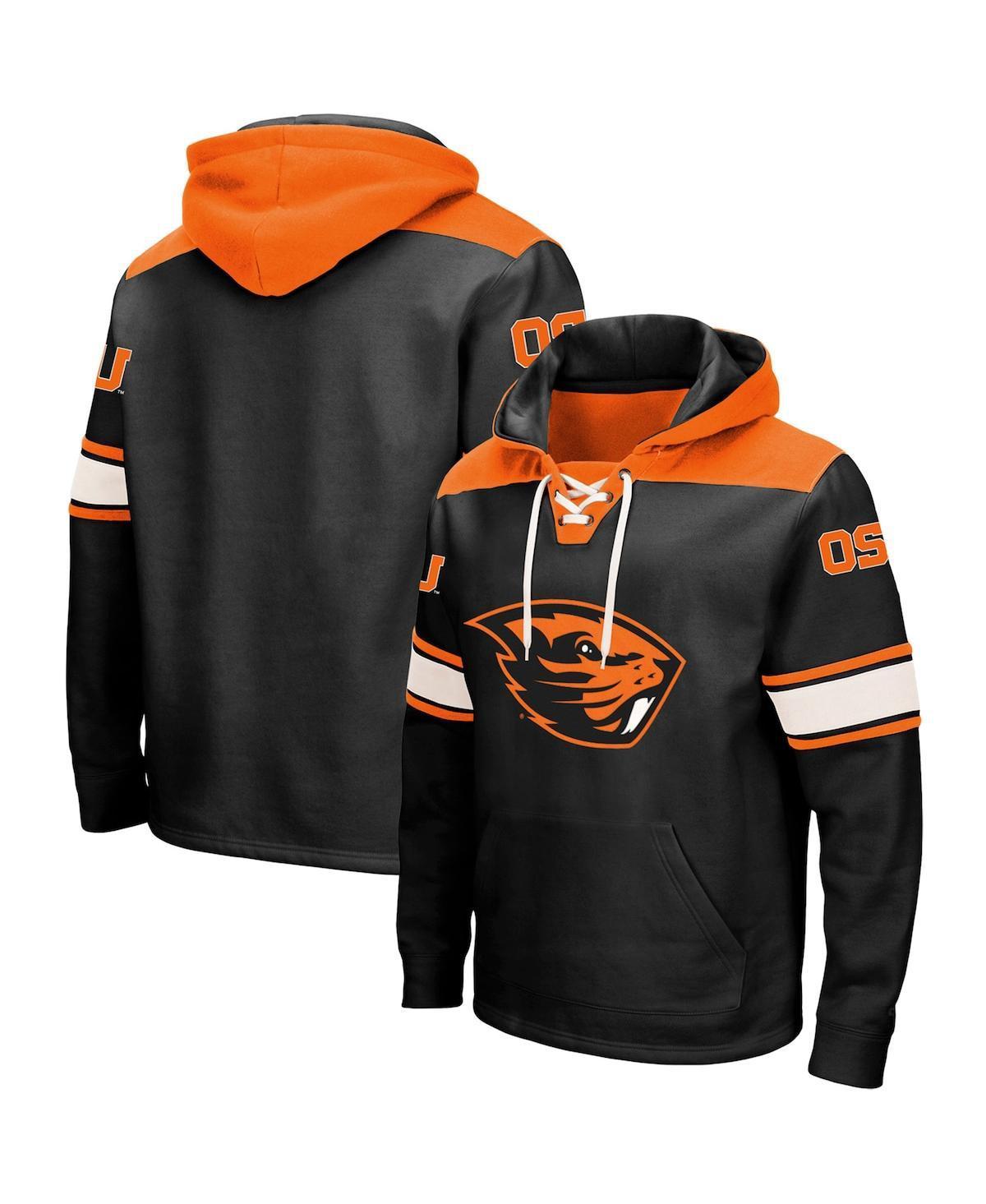 Men's Colosseum Black Oregon State Beavers 2.0 Lace-Up Hoodie, Size: Medium Product Image