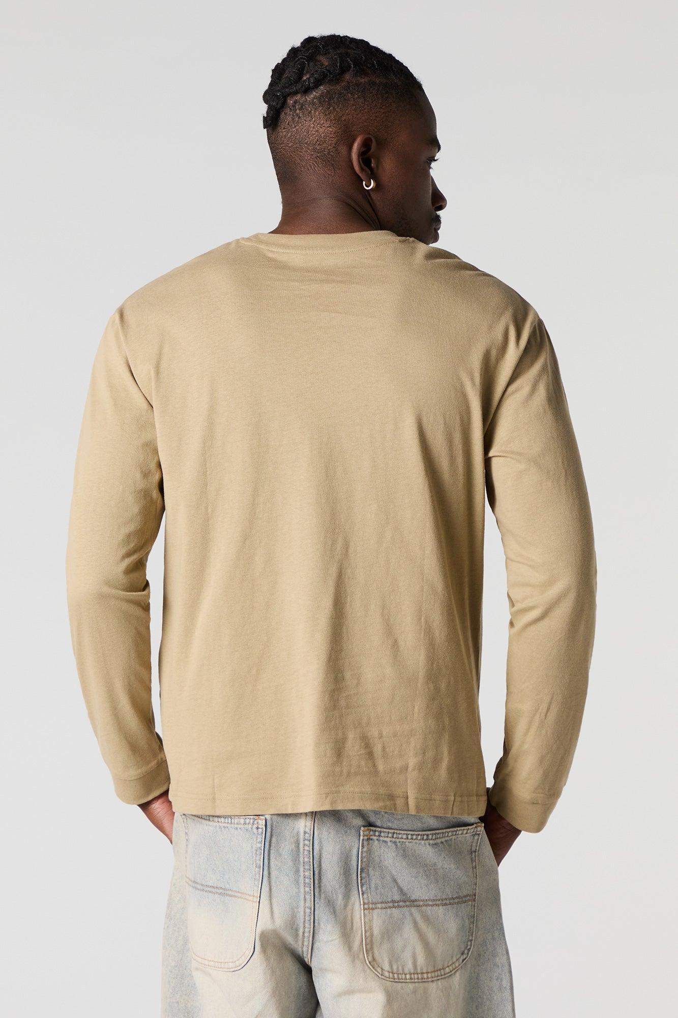 Chest Pocket Long Sleeve Top Male Product Image
