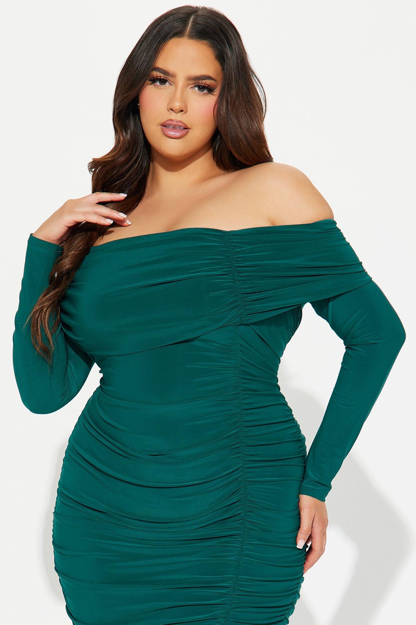 Rebecca Midi Dress - Hunter Product Image