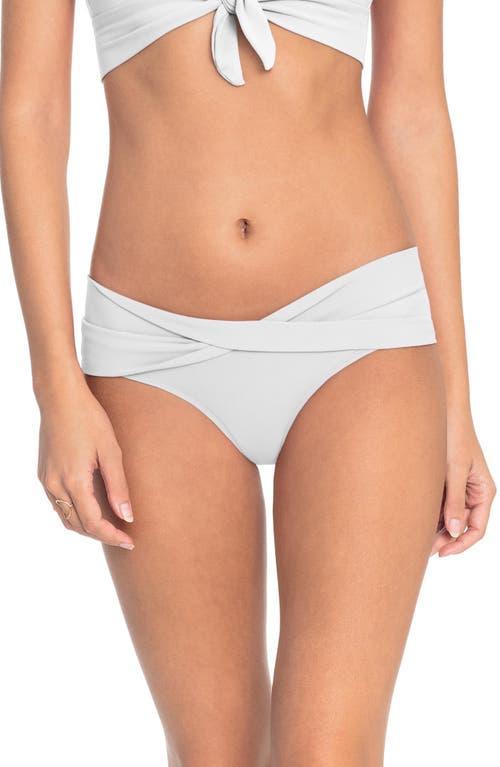 Robin Piccone Ava Solid Twist-Front Bikini Bottom Product Image