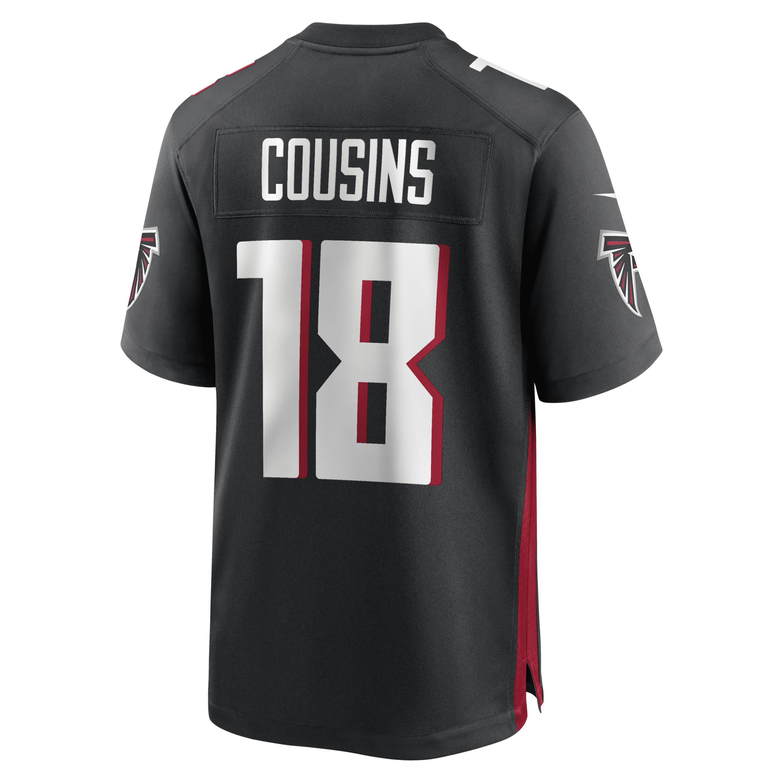 Men's Nike Kirk Cousins Black Atlanta Falcons Game Player Jersey, Size: Medium Product Image