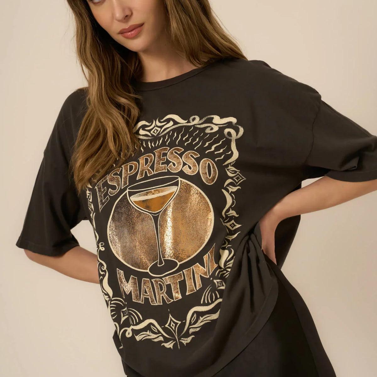 Project Social T Espresso Martini Foil Perfect BF Tee Product Image