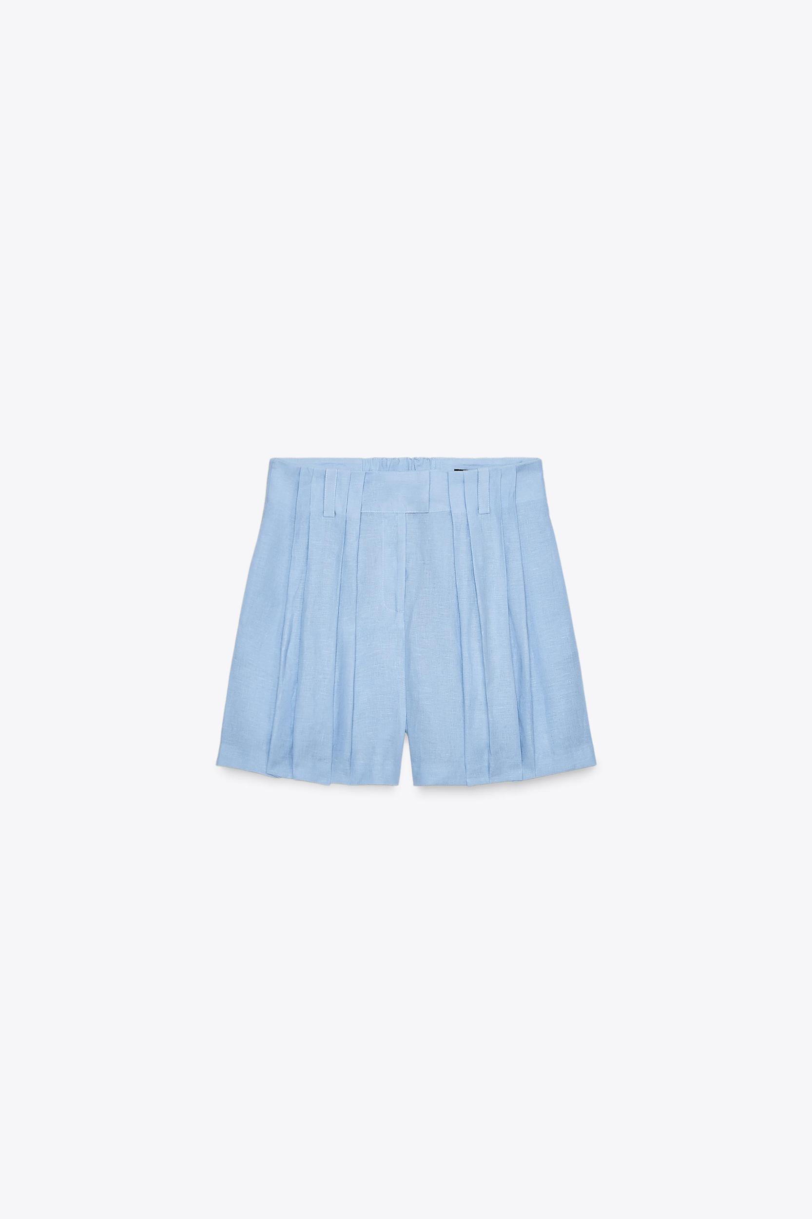 100% LINEN SHORTS ZW COLLECTION Product Image