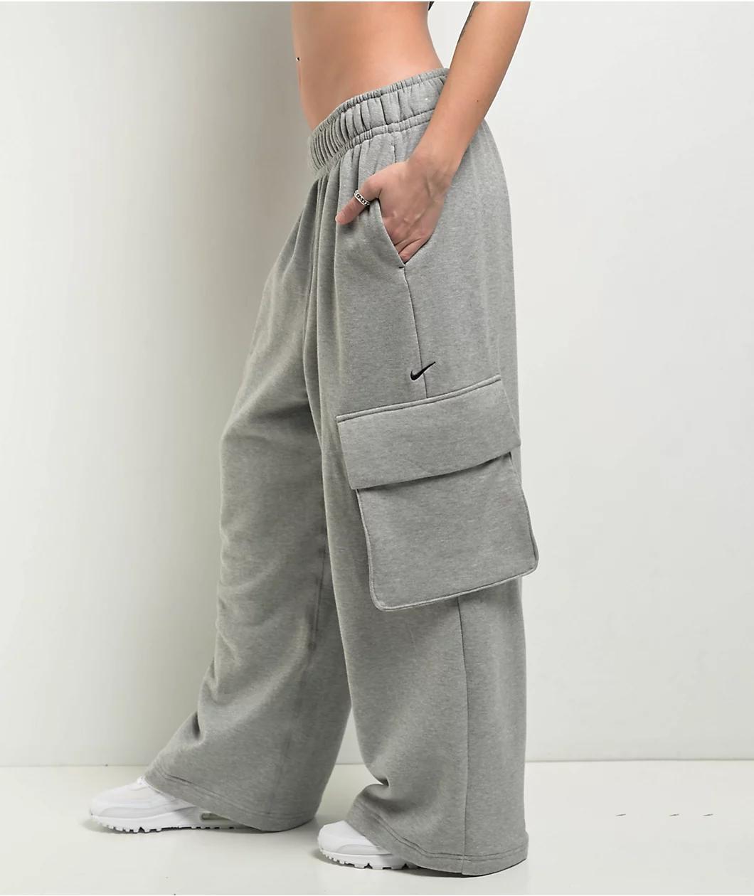Nike Sportswear Dance Heather Grey Oversized Sweatpants Product Image