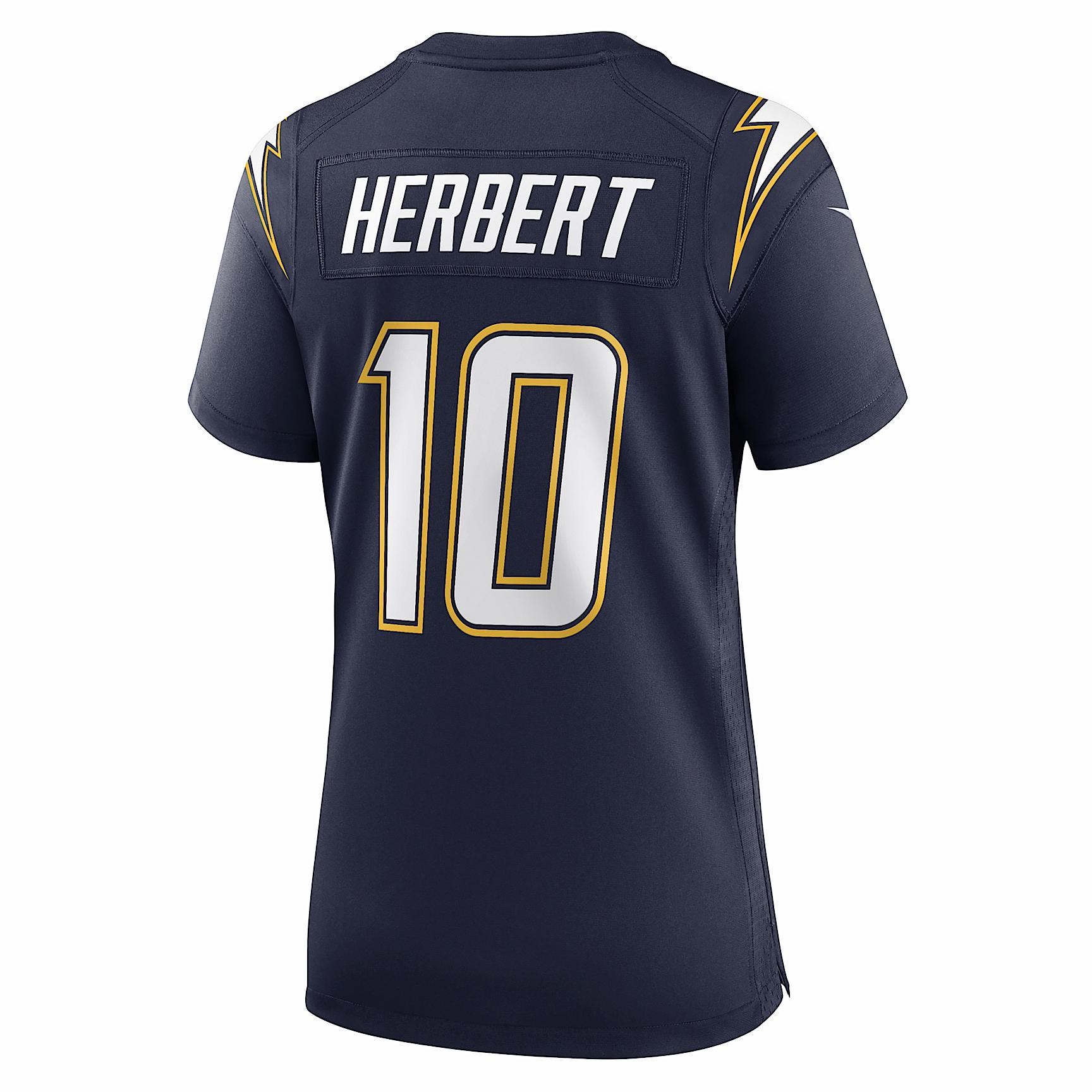 Justin Herbert Los Angeles Chargers Women’s Nike NFL Game Jersey Product Image