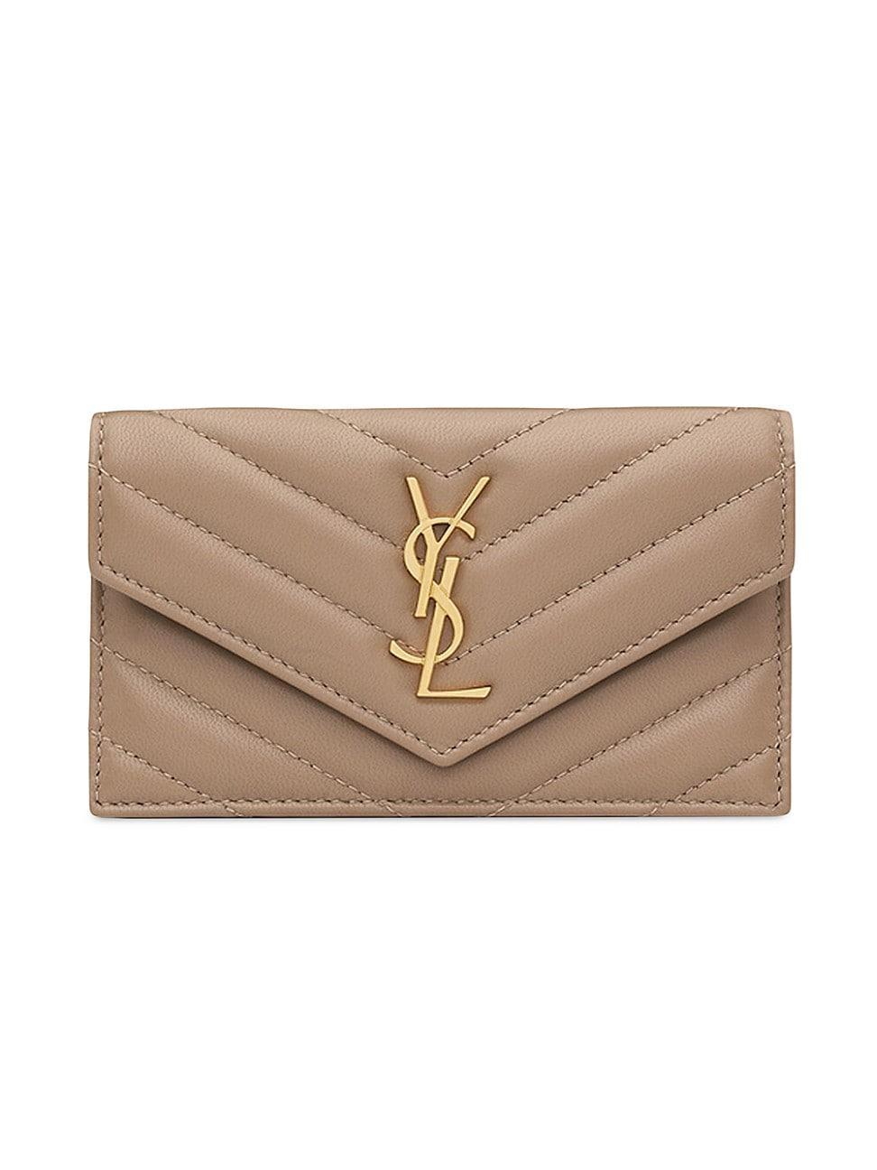 Saint Laurent Cassandre Matelasse Fragments Flap Card Case Product Image