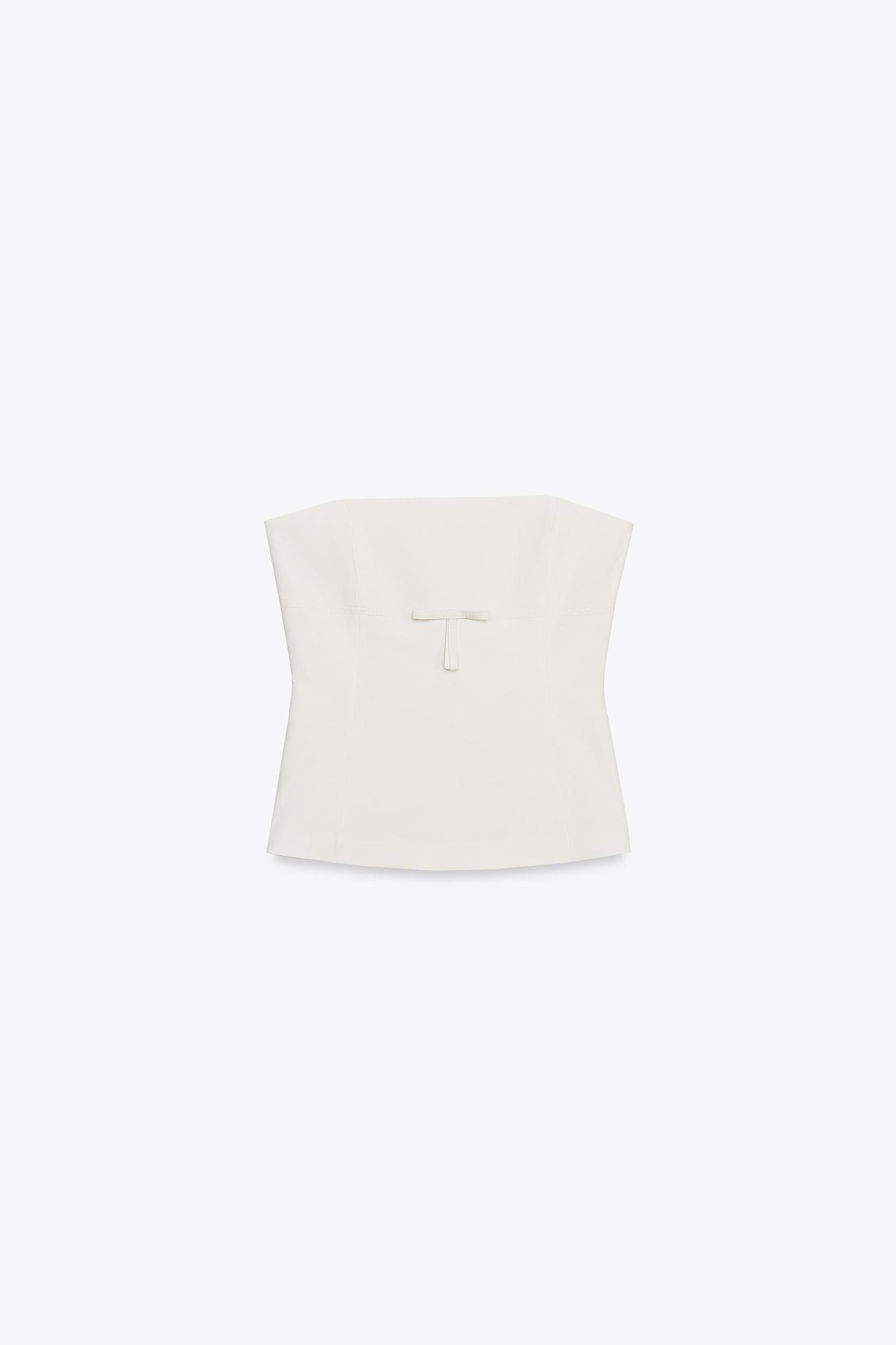 BOW STRAPLESS TOP Product Image